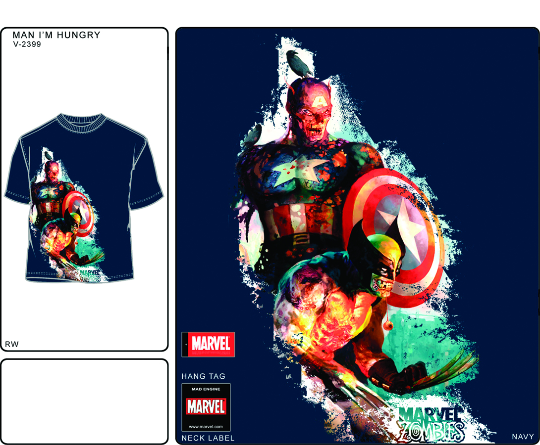 Jan Marvel Zombies Im Hungry Navy T S Xxl Previews World