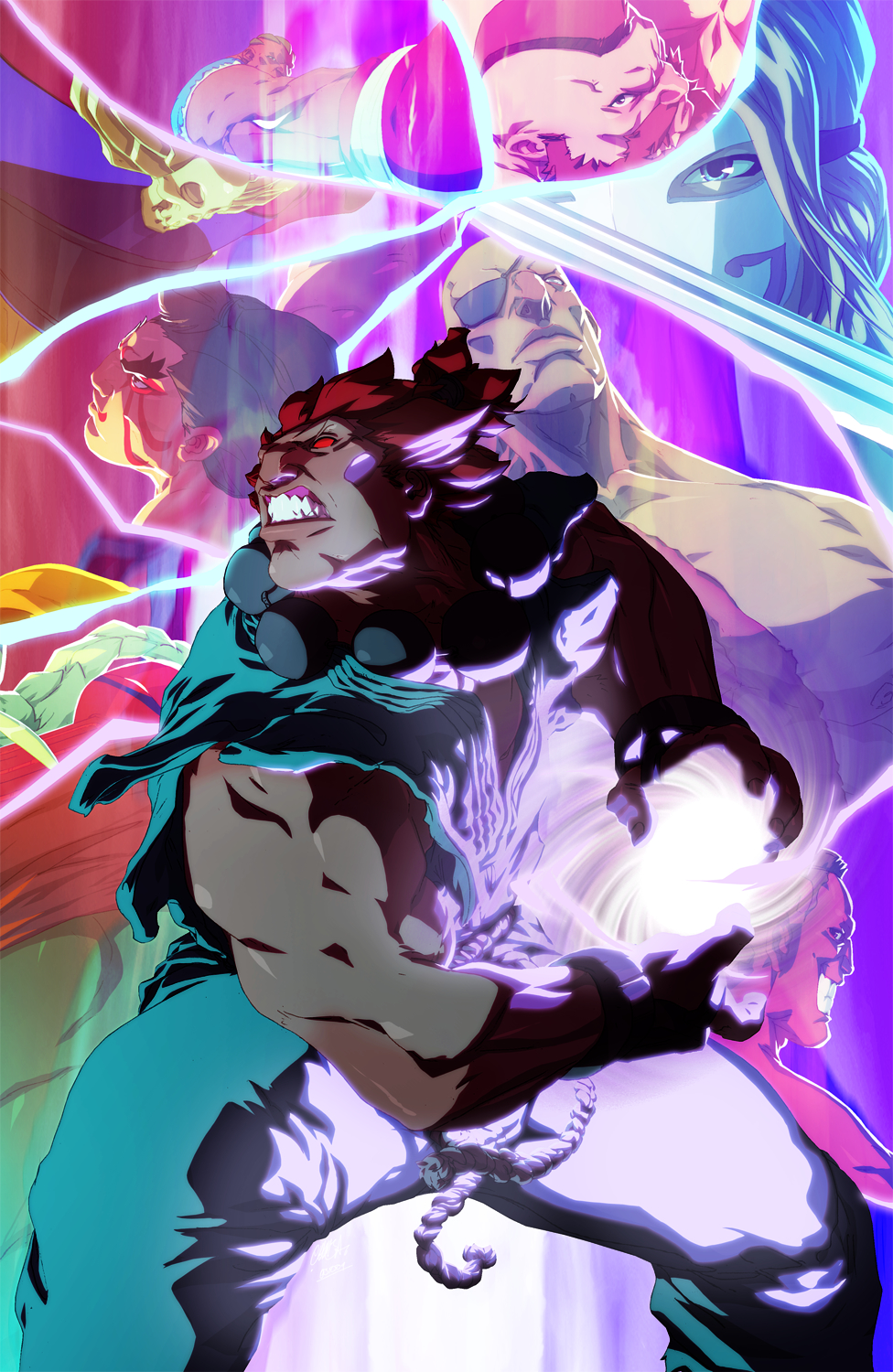 Akuma Street Fighter Art - Diamond Paintings 