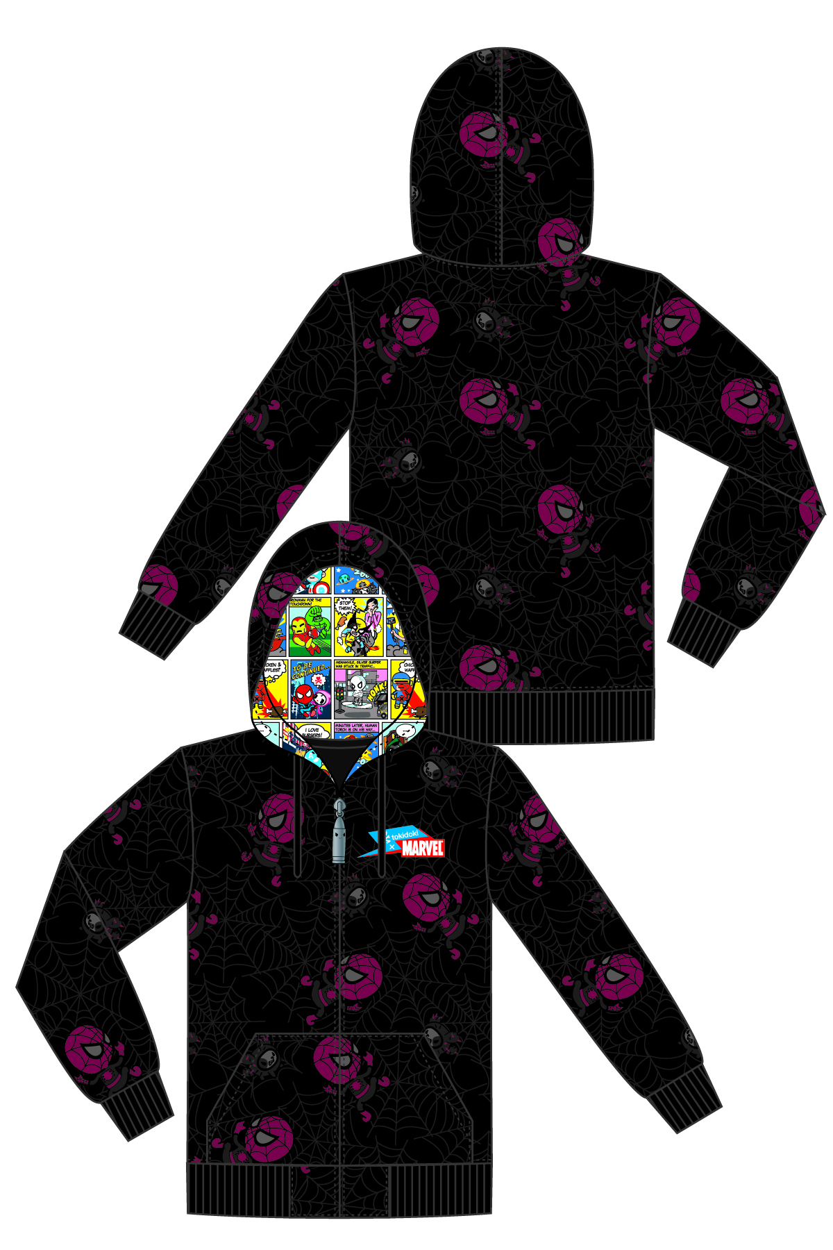 Tokidoki marvel hoodie cheap