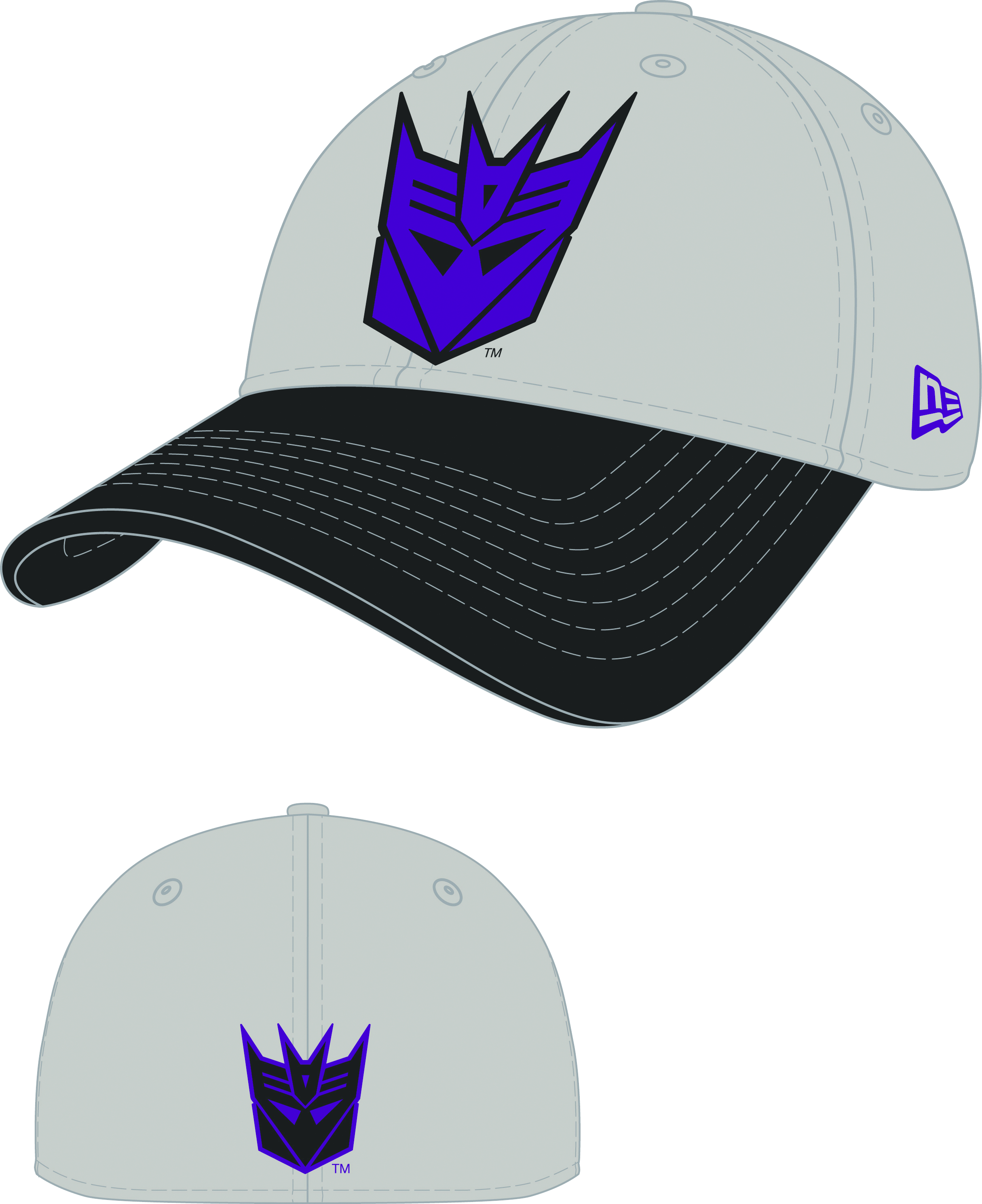 MAY108126 TRANSFORMERS DECEPTICON DYAD FLEX FIT CAP M L