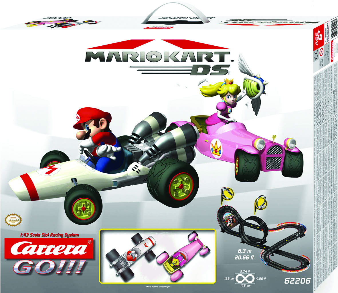 OCT101588 - MARIO KART DS 1/43 SCALE SLOT CAR SYSTEM - Previews World