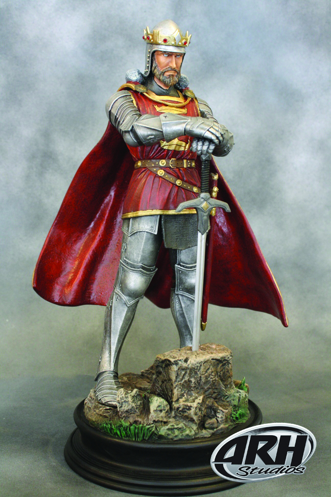 OCT101598 - KING ARTHUR 1/6 SCALE STATUE SILVER ARMOR - Previews World