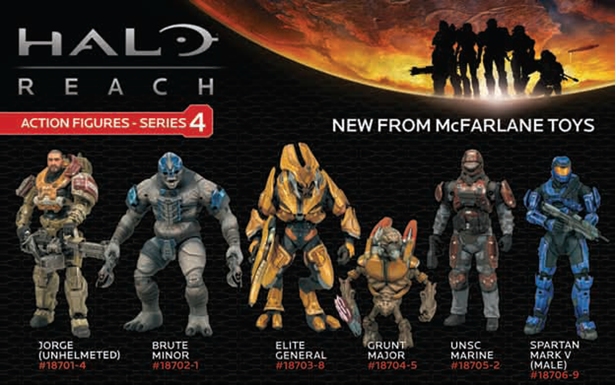 McFarlane Toys Halo Reach Series 4 UNSC Marine Major Action Figure