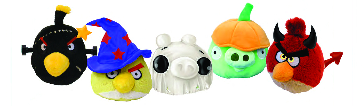 angry birds halloween plush