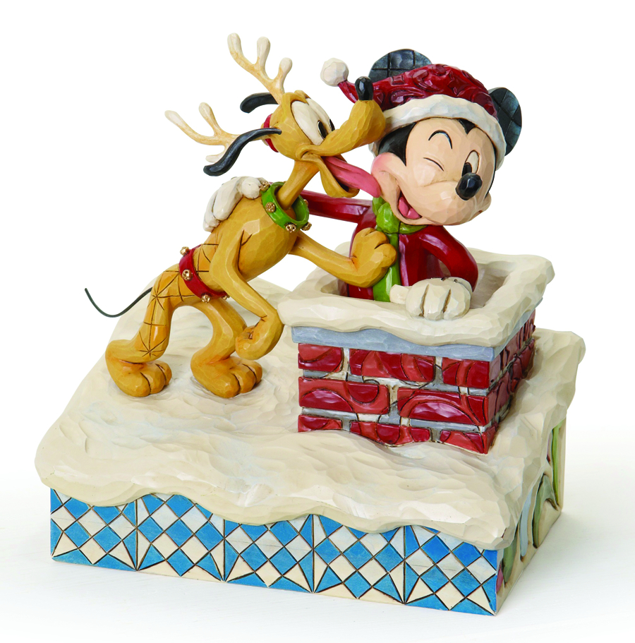 AUG112066 DISNEY TRADITIONS ST MICK/PLUTO THE REINDEER Previews World