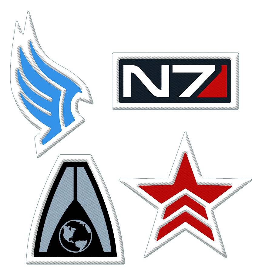 MASS EFFECT N7 LOGO EMBROIDERED PATCH