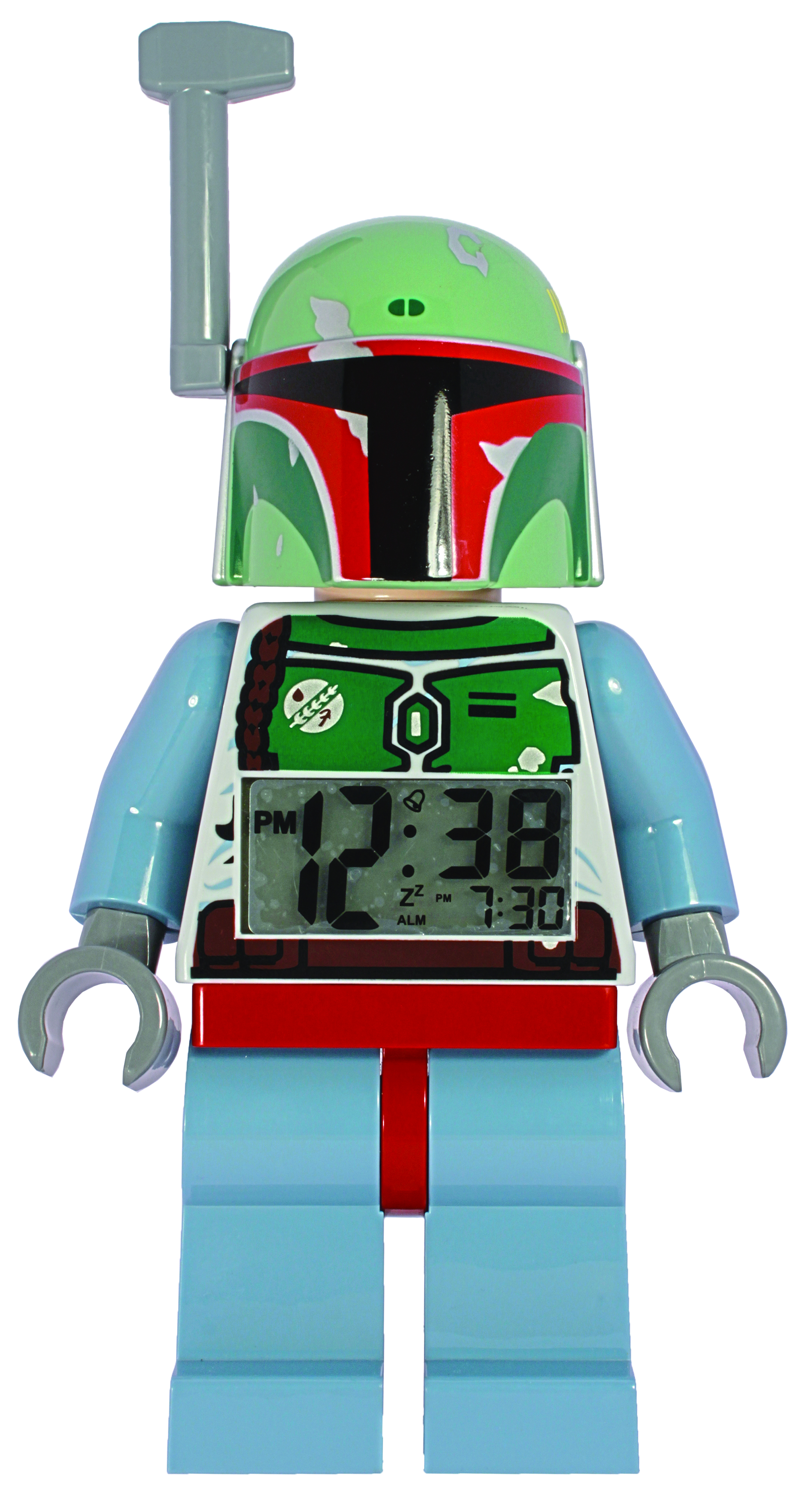 Star Wars Boba Fett Digital Alarm Clock LED Color Changing Calendar Thermometer 