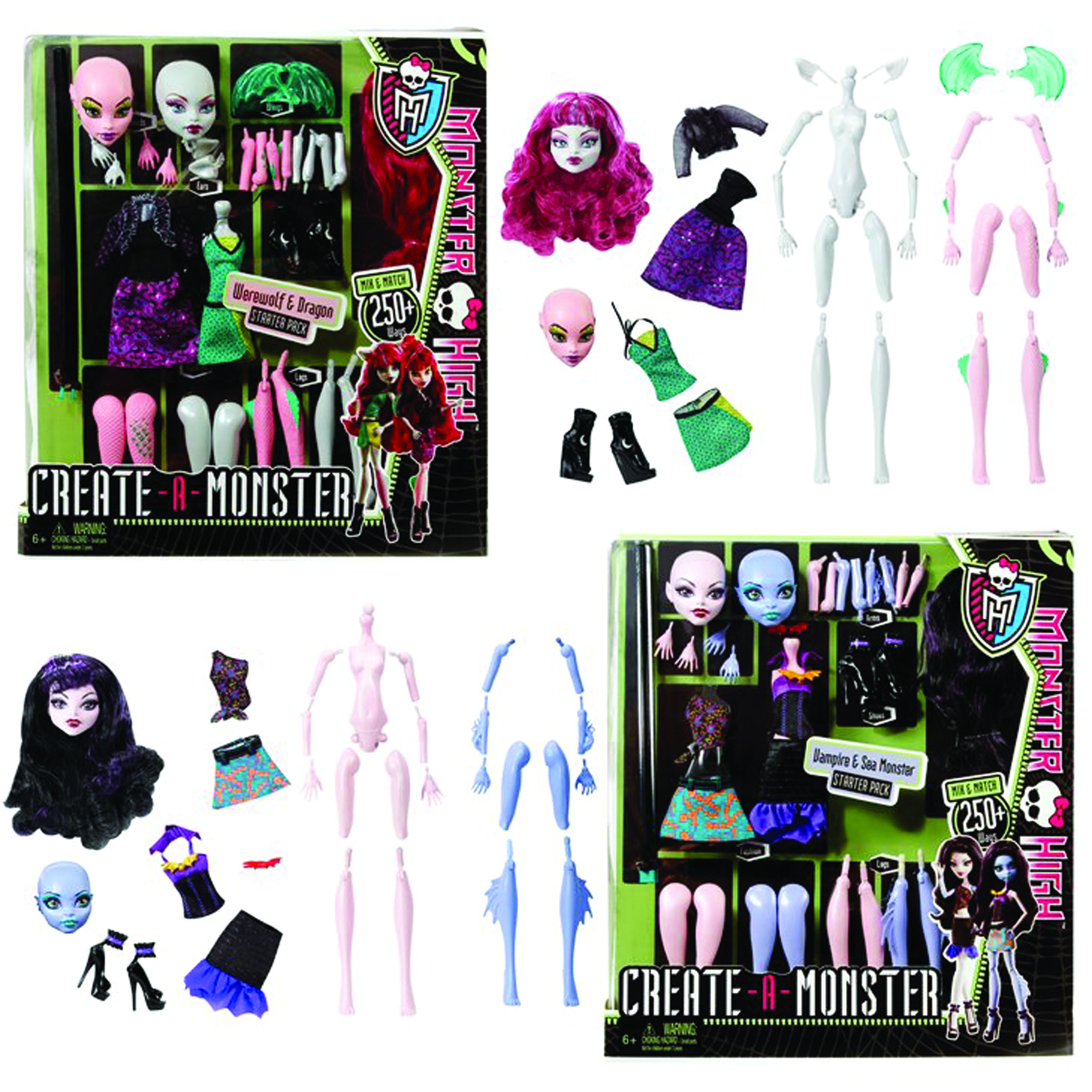 monster high dolls create a monster