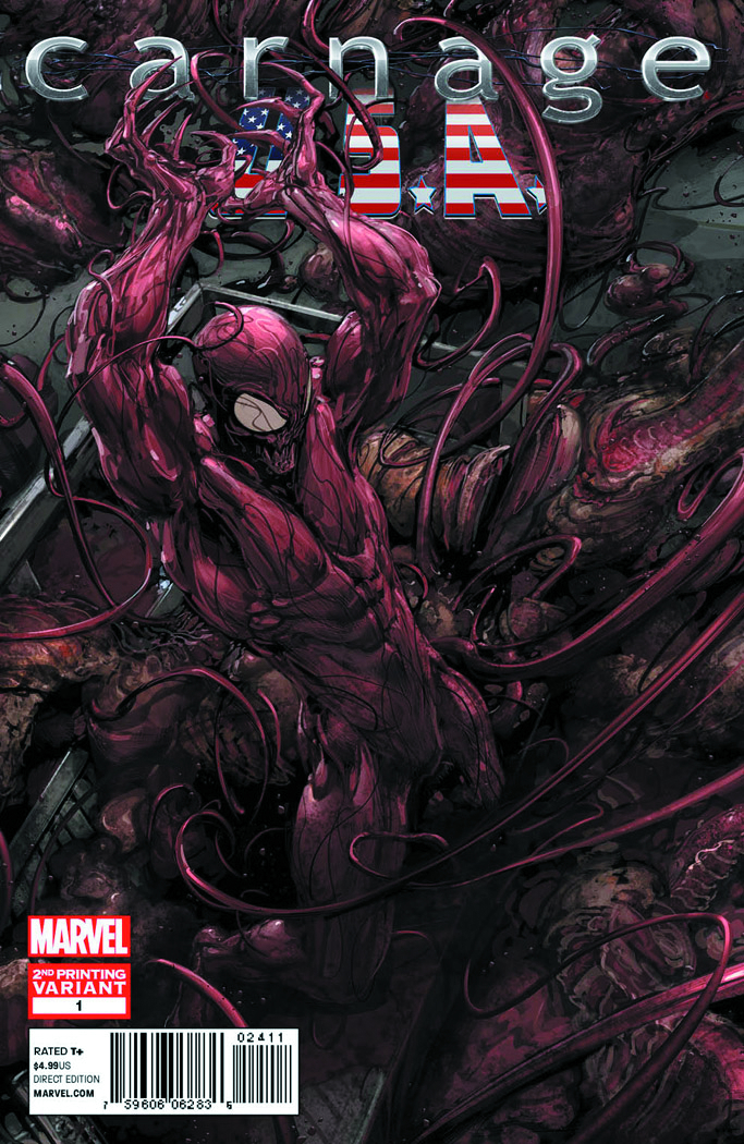 EXTREME CARNAGE ALPHA #1 CLAYTON CRAIN INFINITY SIGNED COA VIRGIN VARIANT-B