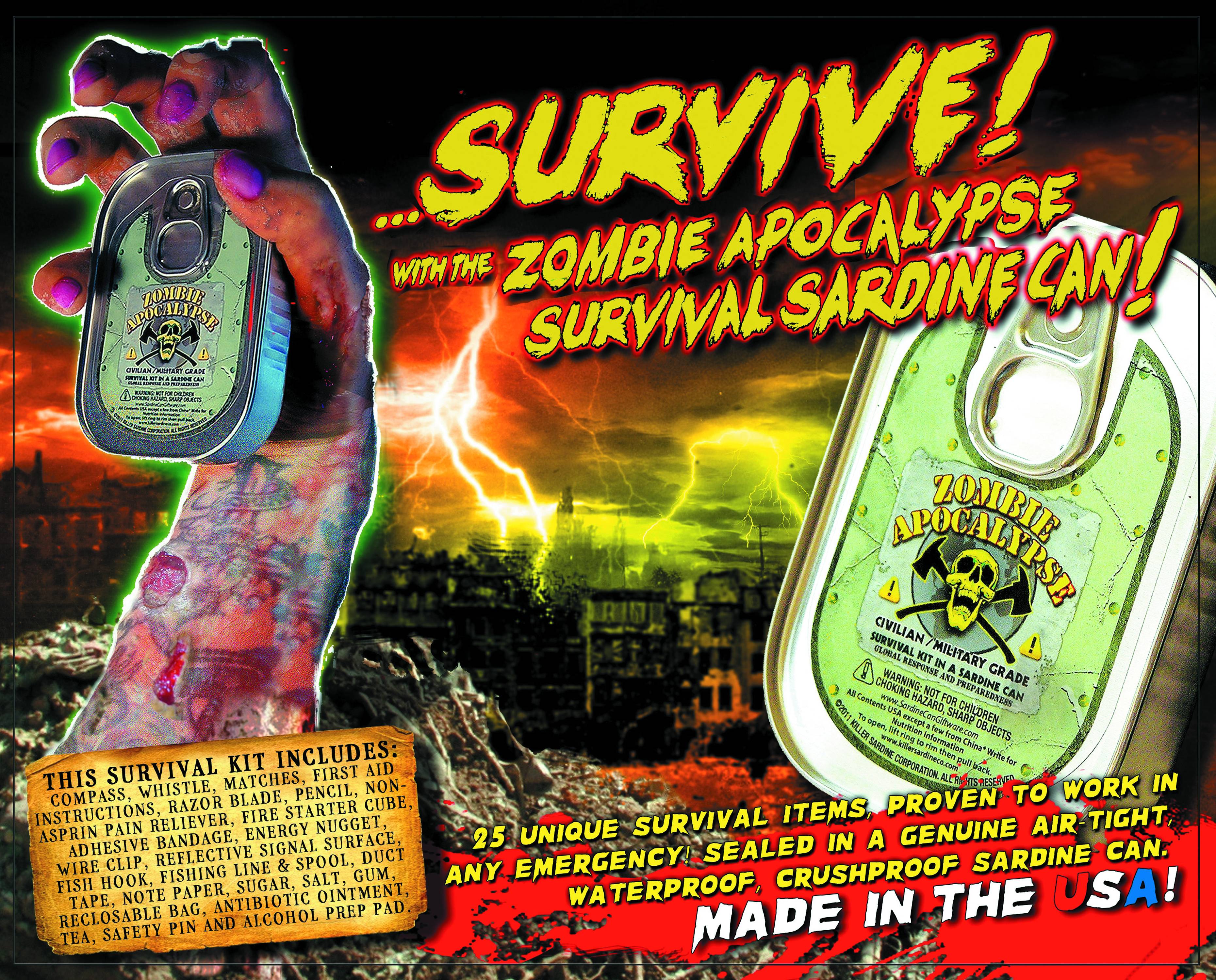 Zombie Apocalypse Survival Kit  Apocalypse survival kit, Zombie