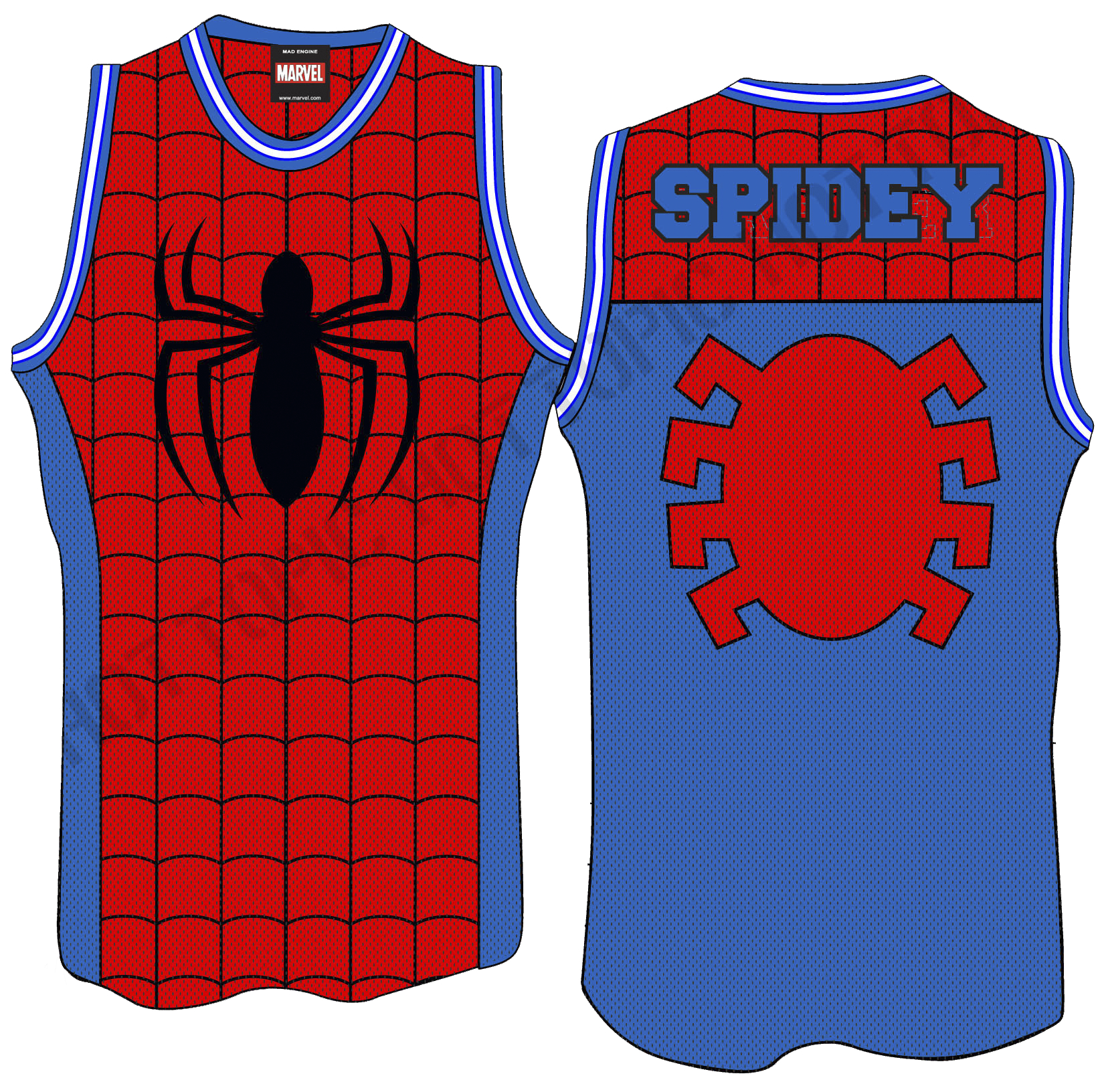 spiderman basketball jersey