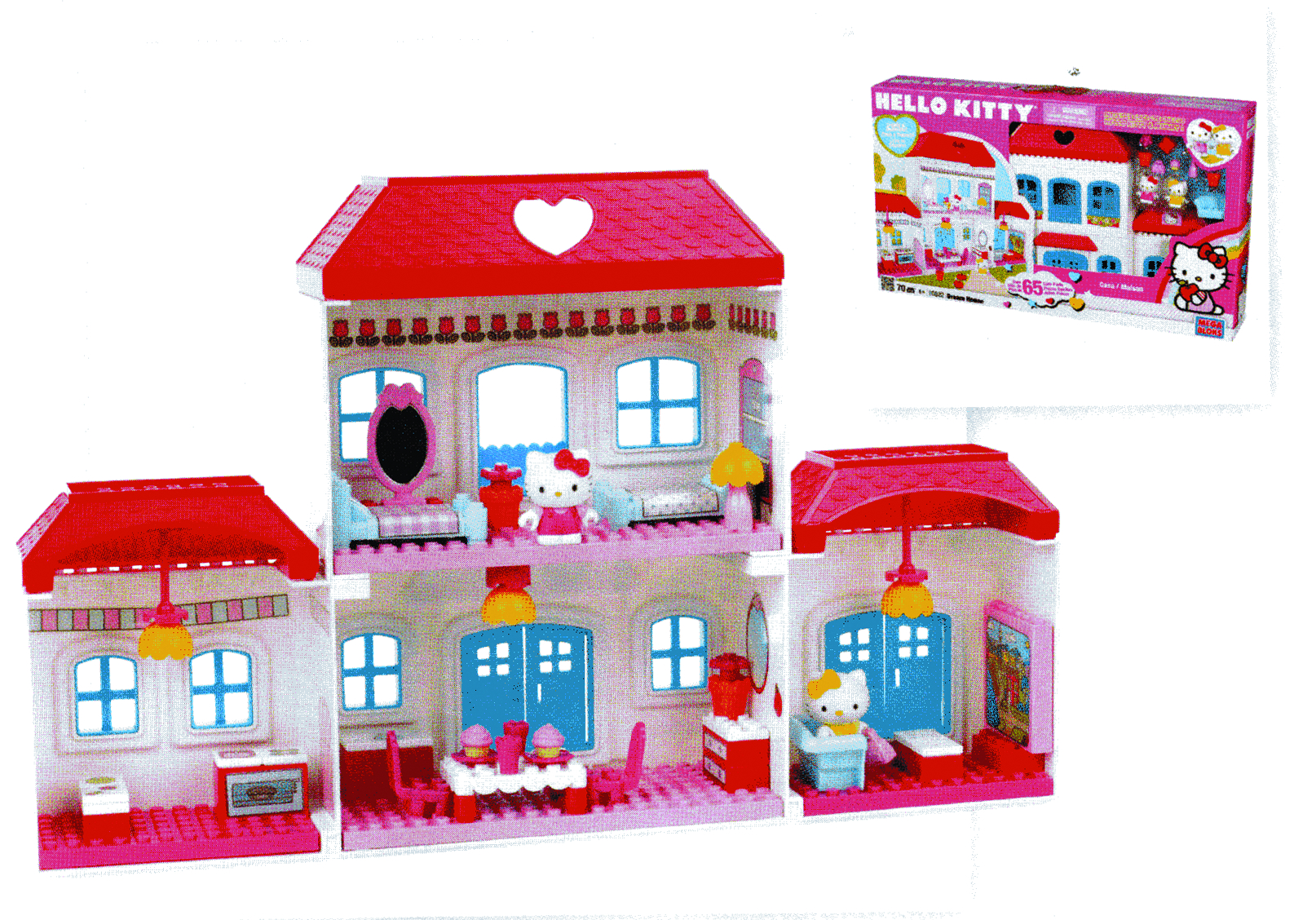 Hovedkvarter Landskab Undertrykkelse MAY121738 - MEGA BLOKS HELLO KITTY DREAM HOUSE SET - Previews World