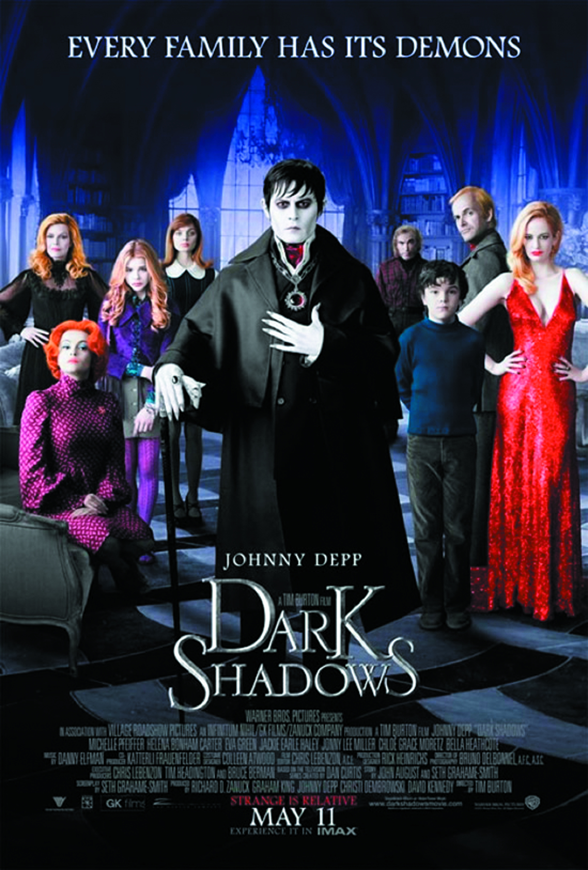 DARK SHADOWS 2012 DVD