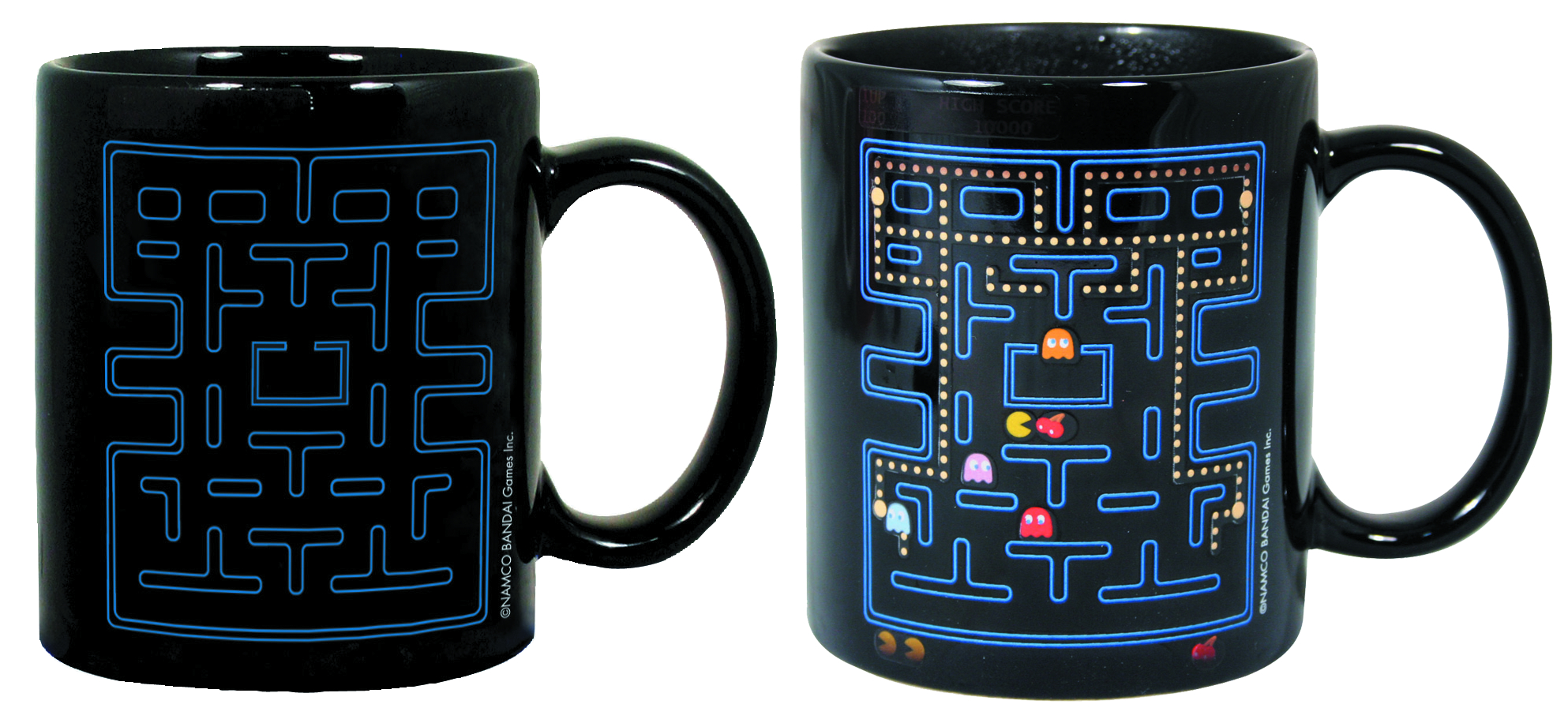 Pac-Man Heat Sensitive Color Change Ceramic Coffee Mug 