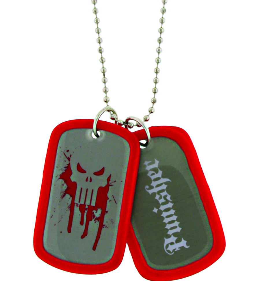 Punisher dog tag deals