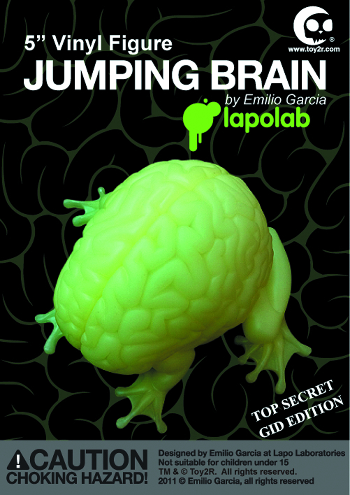 JAN131671 - JUMPING BRAIN 5IN VINYL FIG GID VER - Previews World