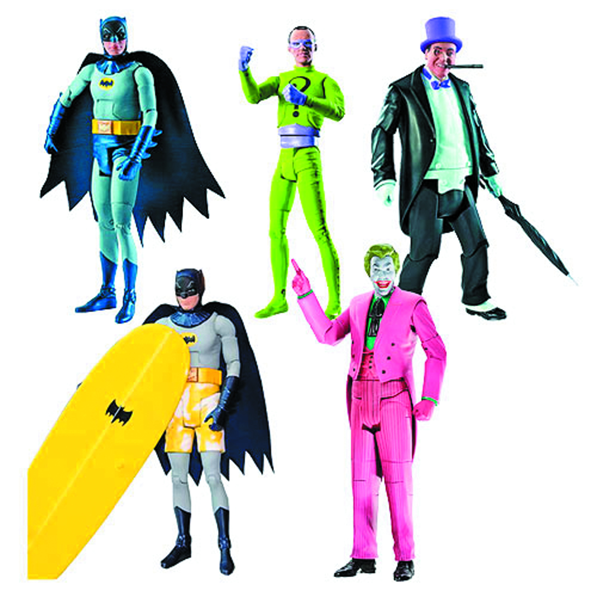 MAR138107 - DC 66 BATMAN 6IN SURFING BATMAN AF - Previews World