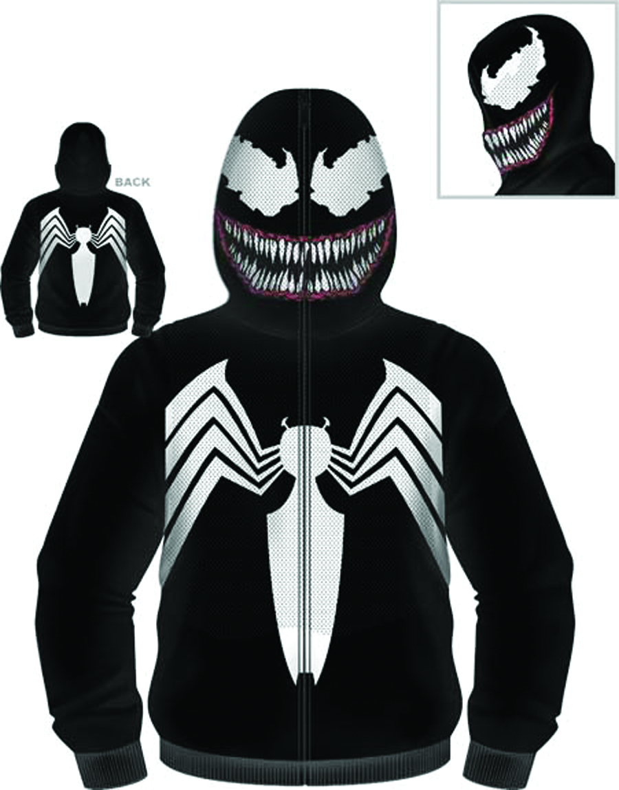 Venom full zip up hoodie cheap