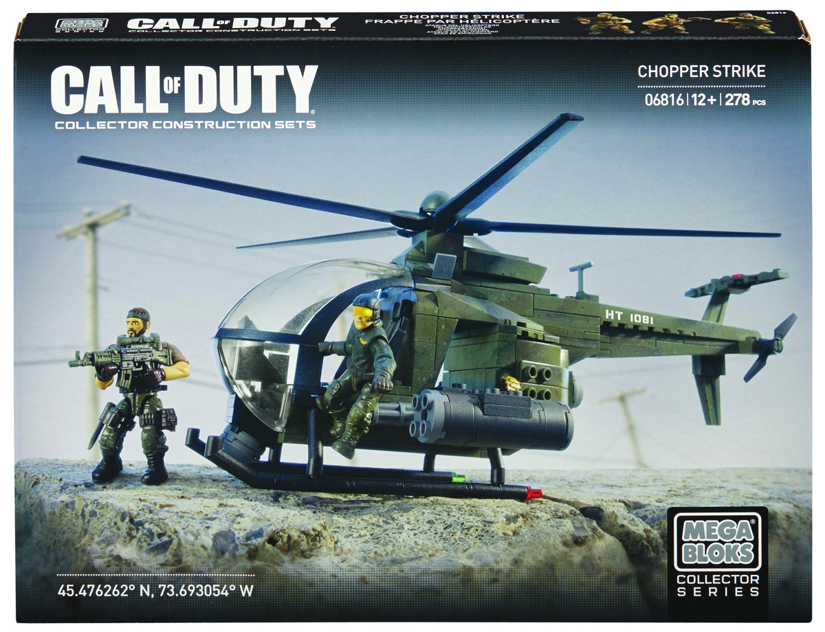 FEB142187 MEGA BLOKS CALL OF DUTY CHOPPER STRIKE SET Previews
