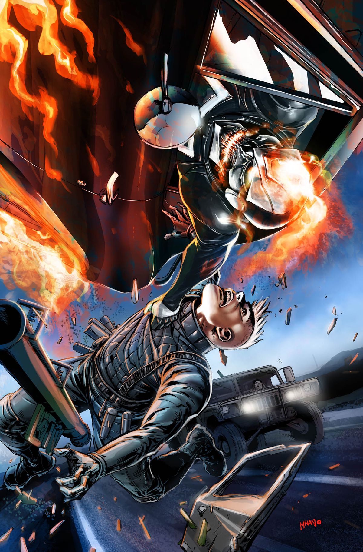 FEB140753 - ALL NEW GHOST RIDER #2 MHAN VEHICLE VAR ANMN - Previews World