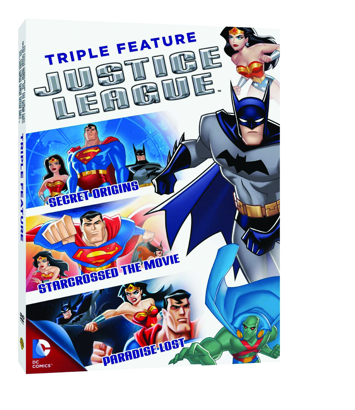 MAR142430 - JUSTICE LEAGUE TRIPLE FEATURE DVD - Previews World