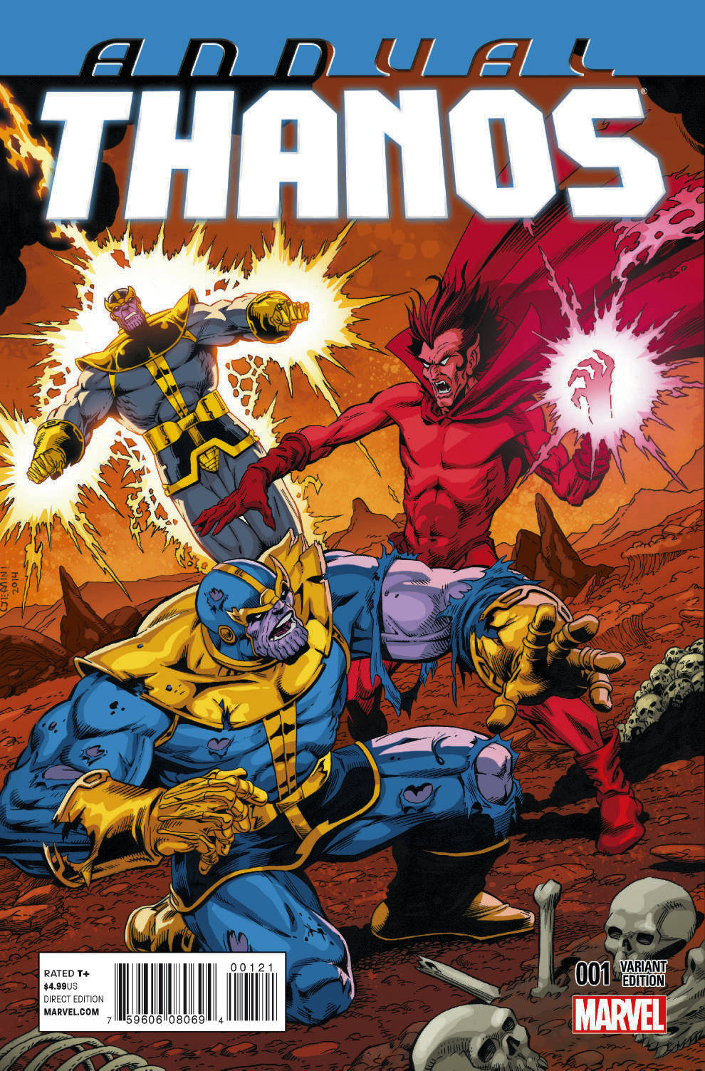 1977 Marvel Two-In-One Thing Spiderman Thanos Infinity Stone