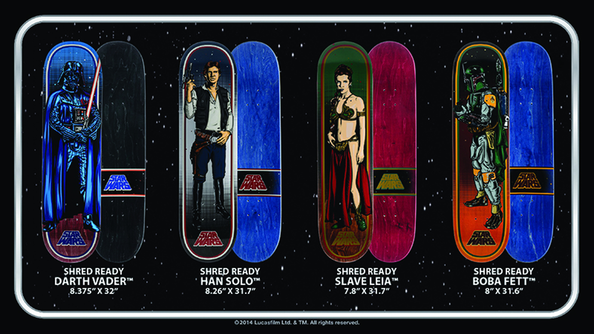 DEC138495 - SW DARTH VADER COLLECTIBLE SKATEBOARD DECK