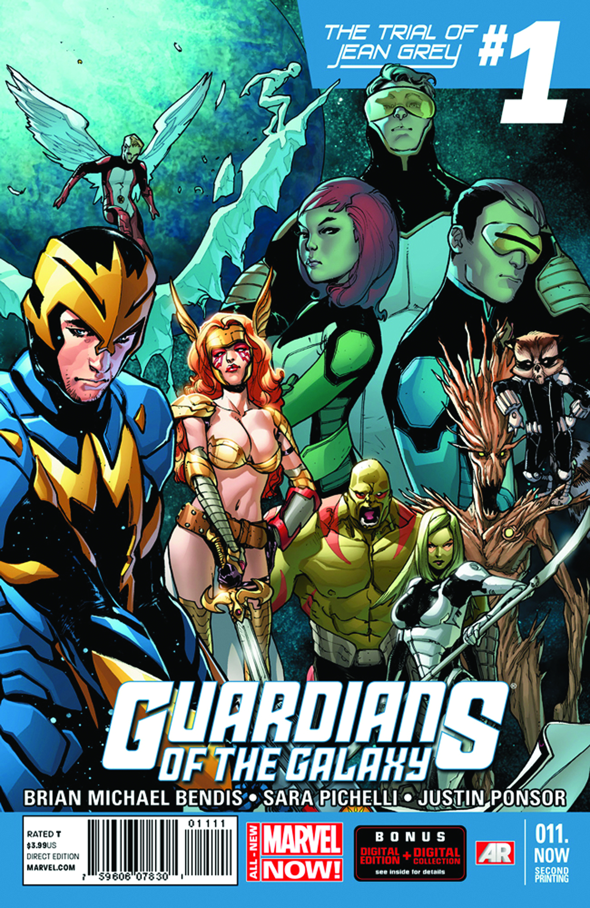 GUARDIANS OF GALAXY #11.NOW 2ND PTG PICHELLI VAR ANMN (PP #1