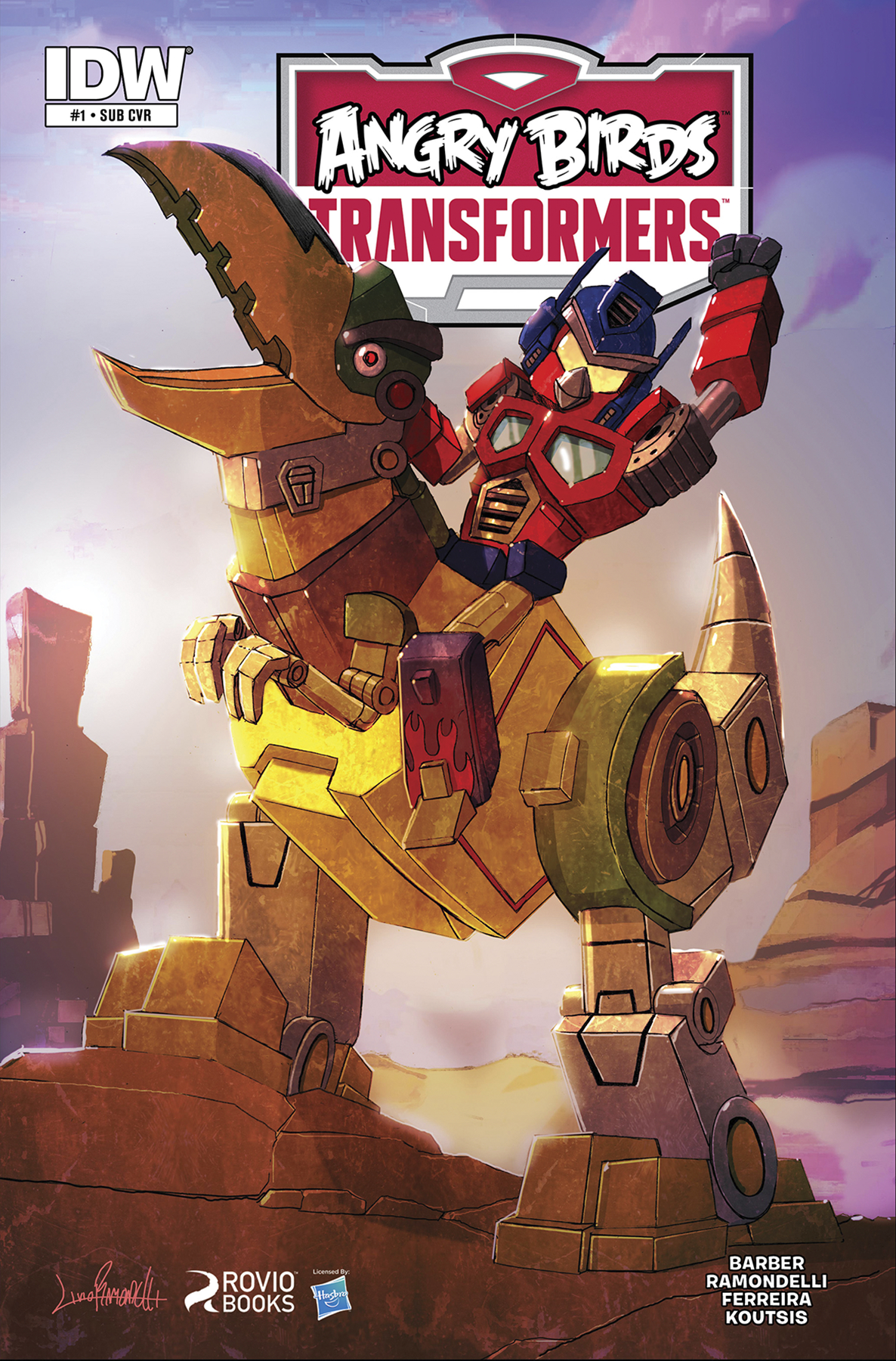 SEP140396 - ANGRY BIRDS TRANSFORMERS #1 (OF 4) SUBSCRIPTION VAR - Previews  World