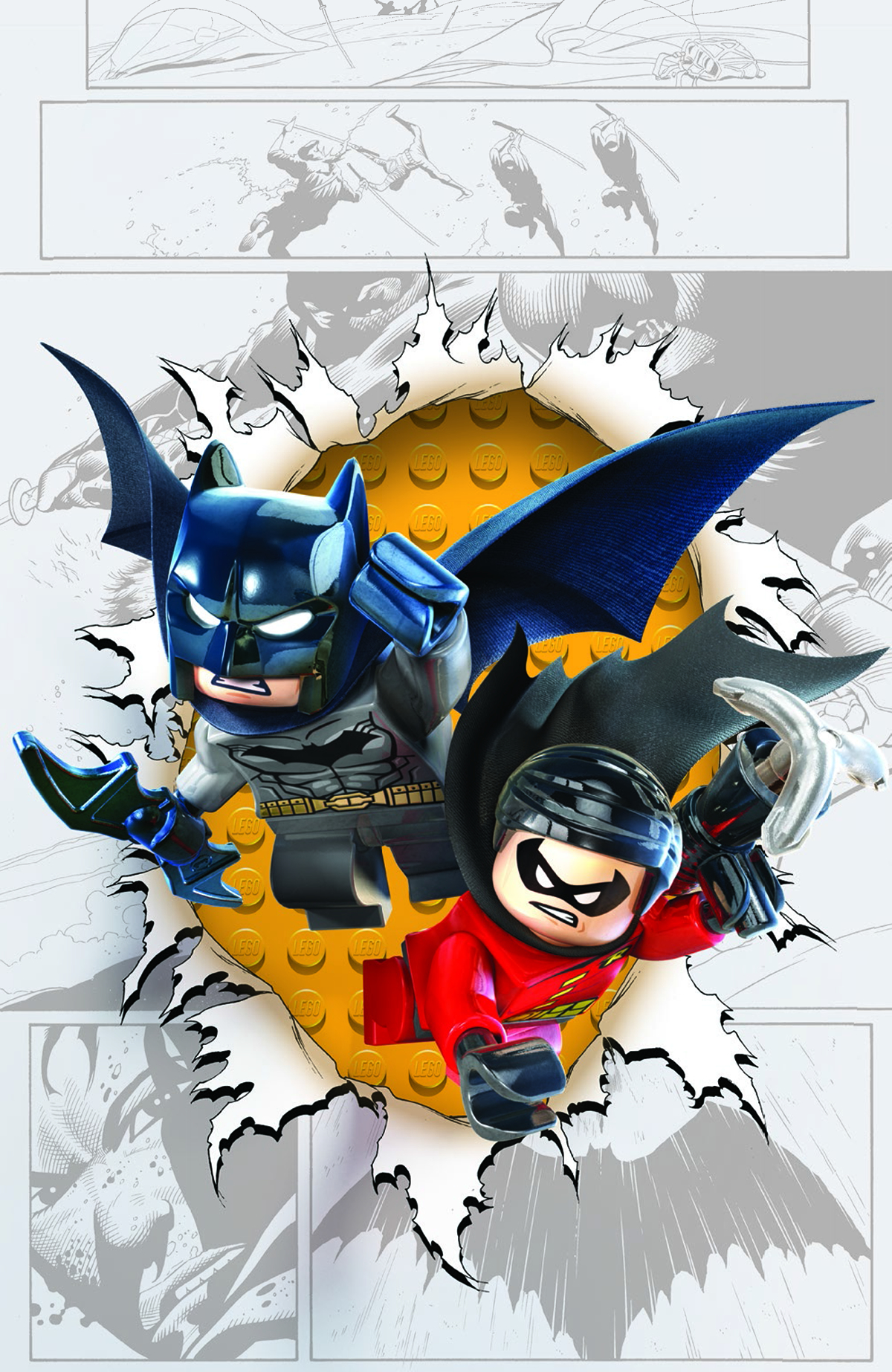 BATMAN AND ROBIN #36 LEGO VAR ED (ROBIN RISES)