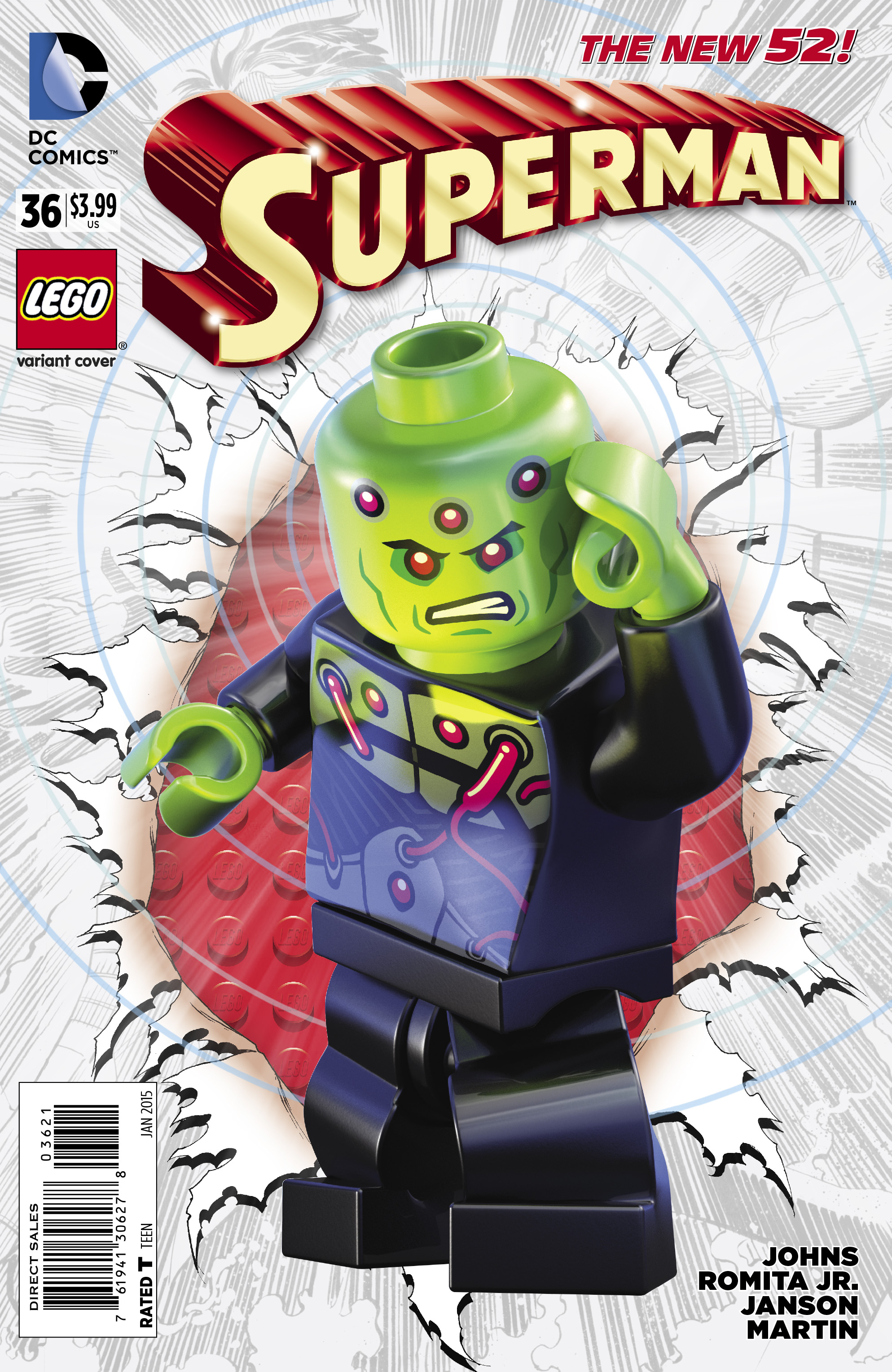SUPERMAN #36 LEGO VAR ED