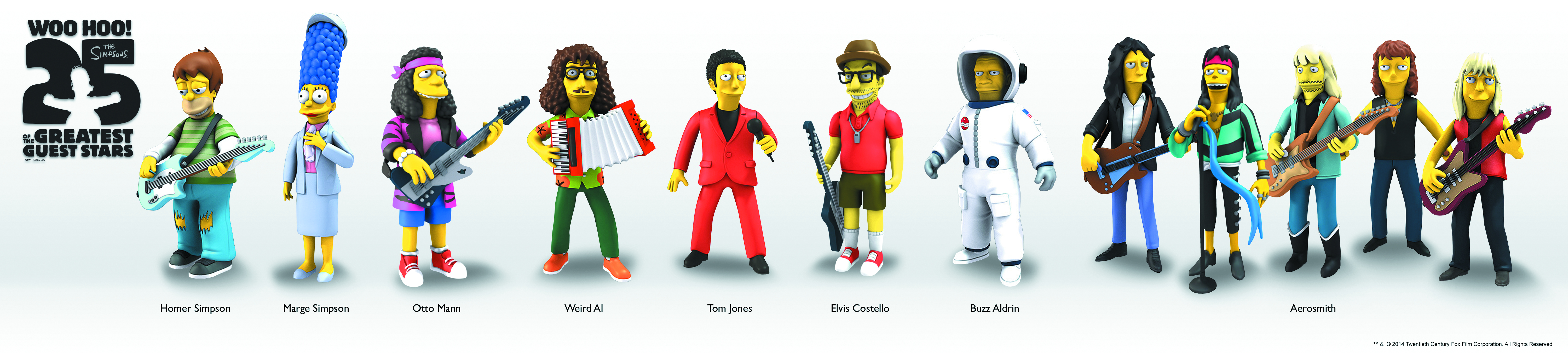 simpsons 25 greatest guest stars figures