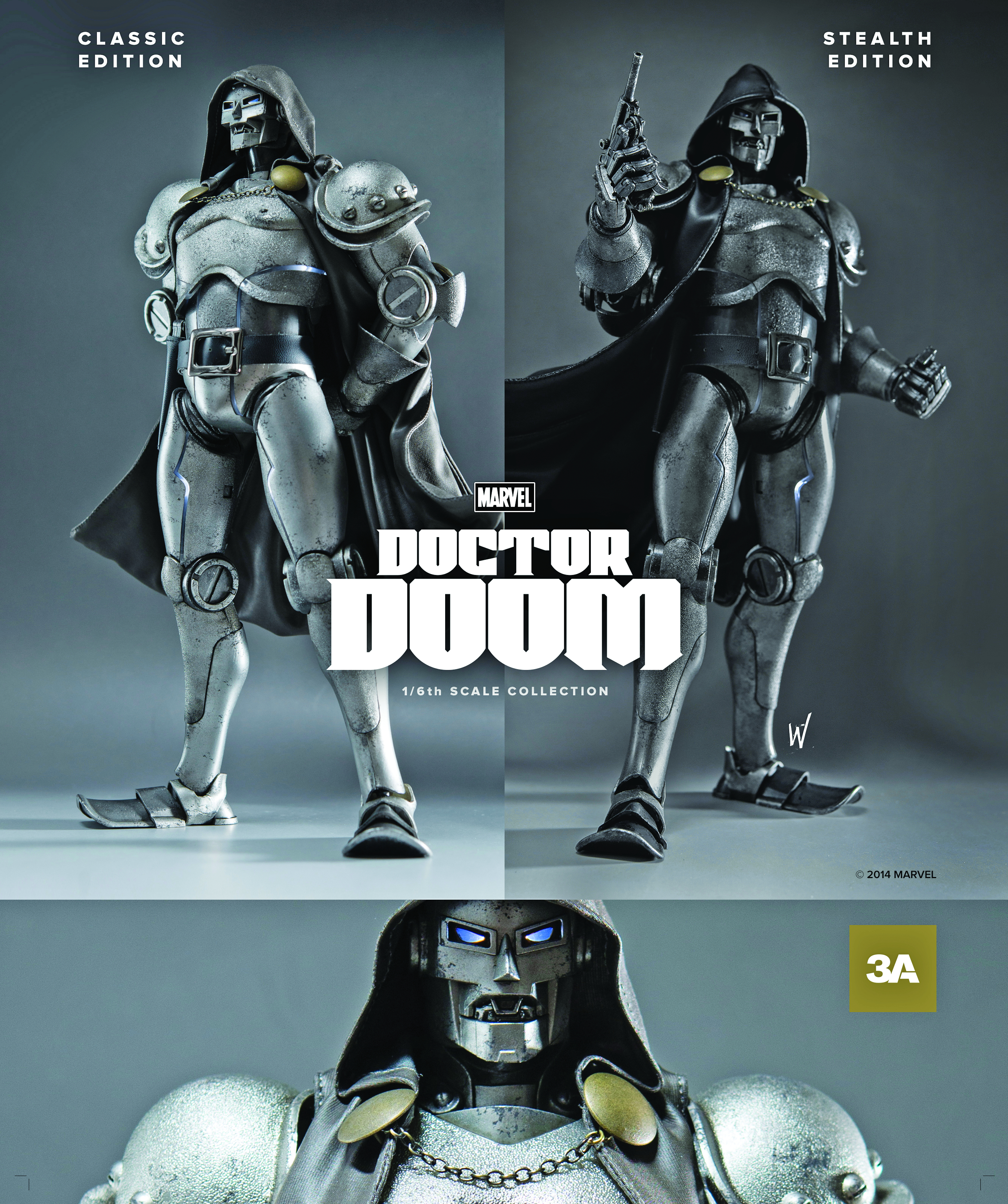 SEP148336 - 3A X DOCTOR DOOM FIG STEALTH EDITION - Previews World