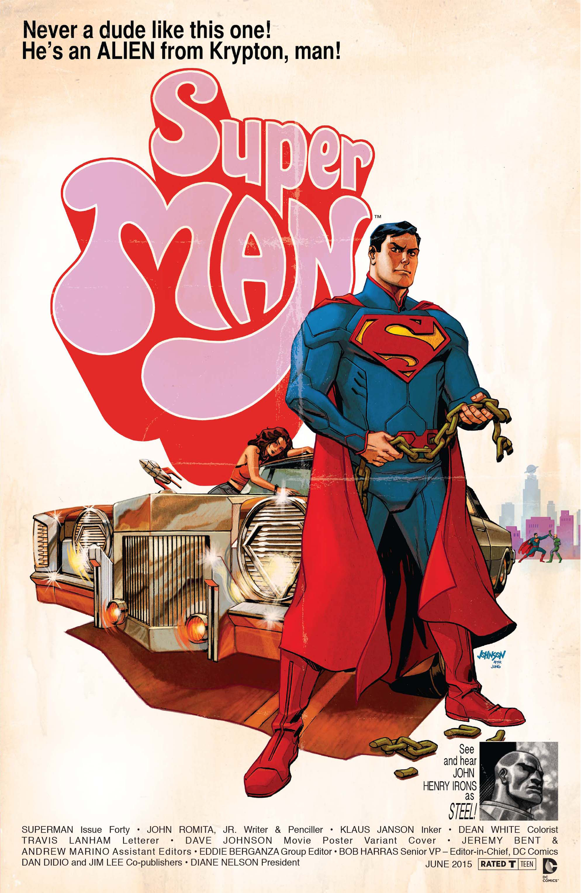 SUPERMAN #40 MOVIE POSTER VAR ED