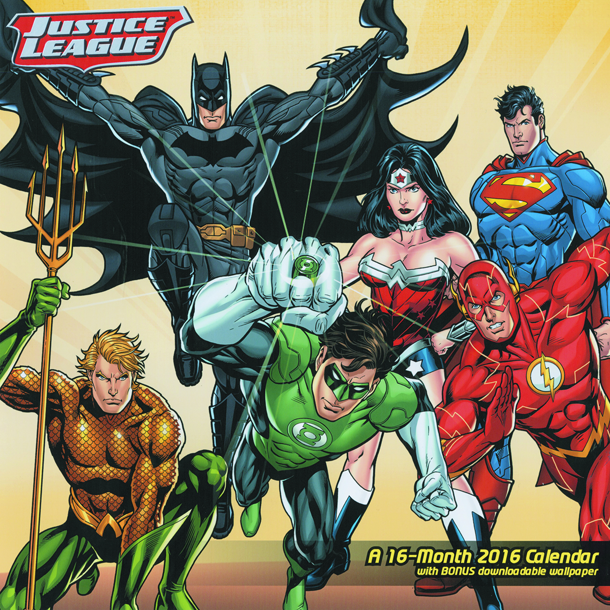 APR151967 DC NEW 52 JUSTICE LEAGUE 16 MONTH 2016 WALL CAL Previews