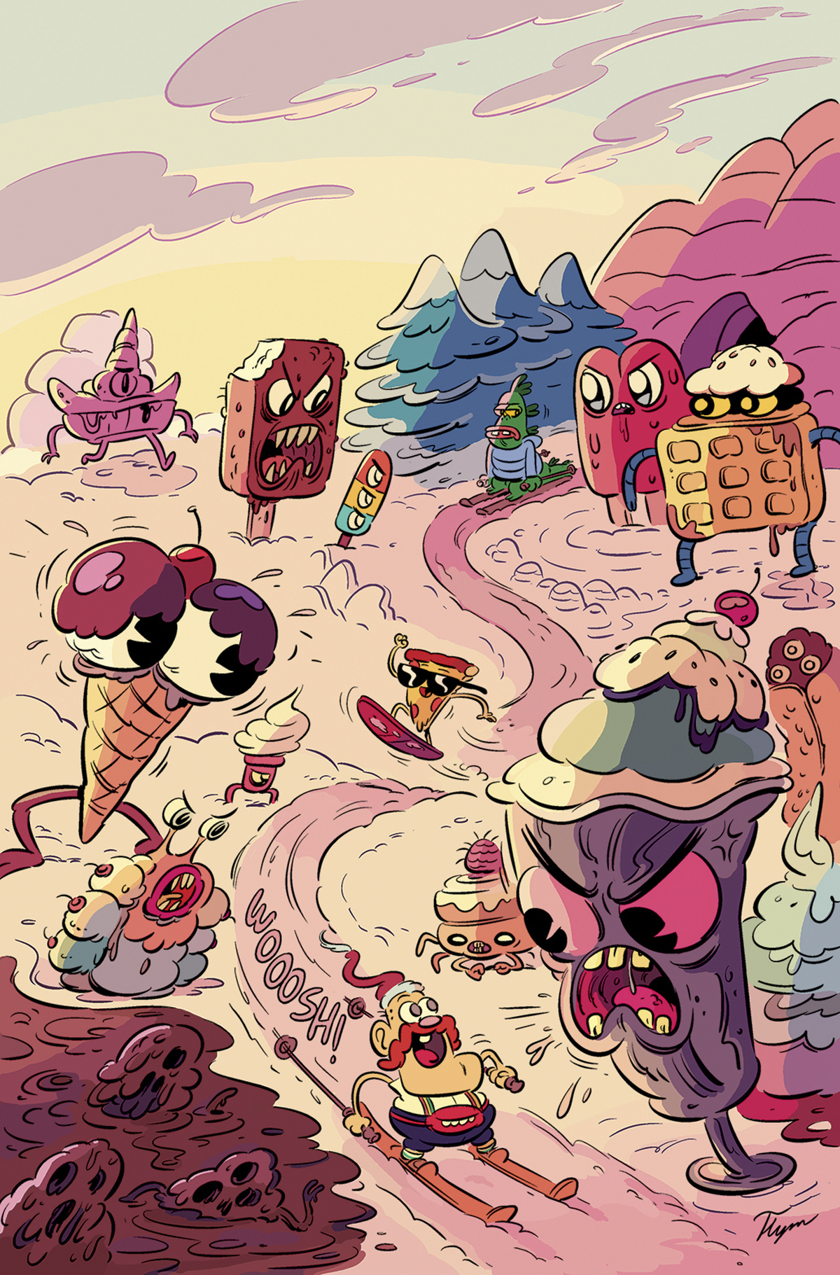 APR151245 - UNCLE GRANDPA PIZZA STEVE SPECIAL #1 10 COPY INCV FLYNN VAR -  Previews World