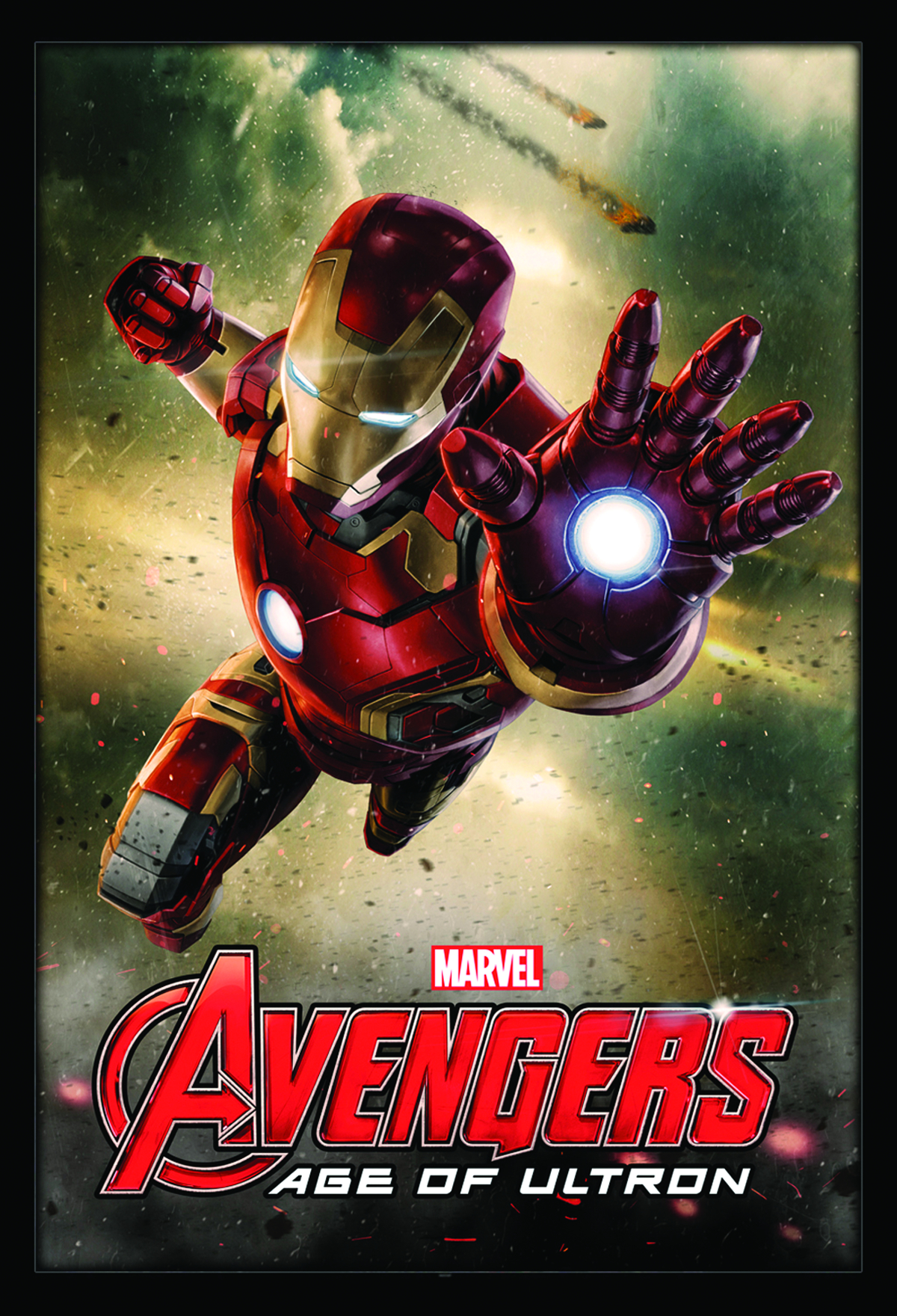 APR20   AVENGERS AGE OF ULTRON IRON MAN FRAMED TEXTURED POSTER ...
