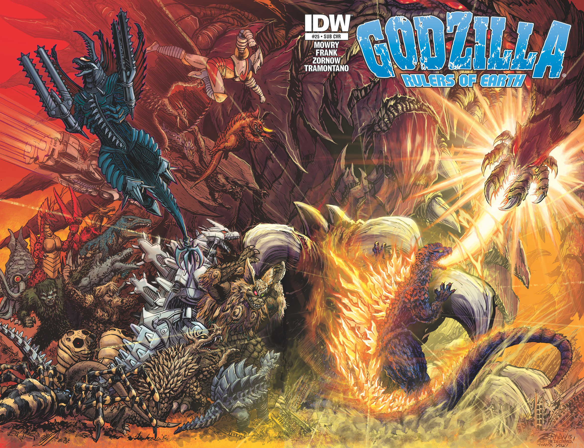 GODZILLA RULERS OF THE EARTH #25 SUBSCRIPTION VAR