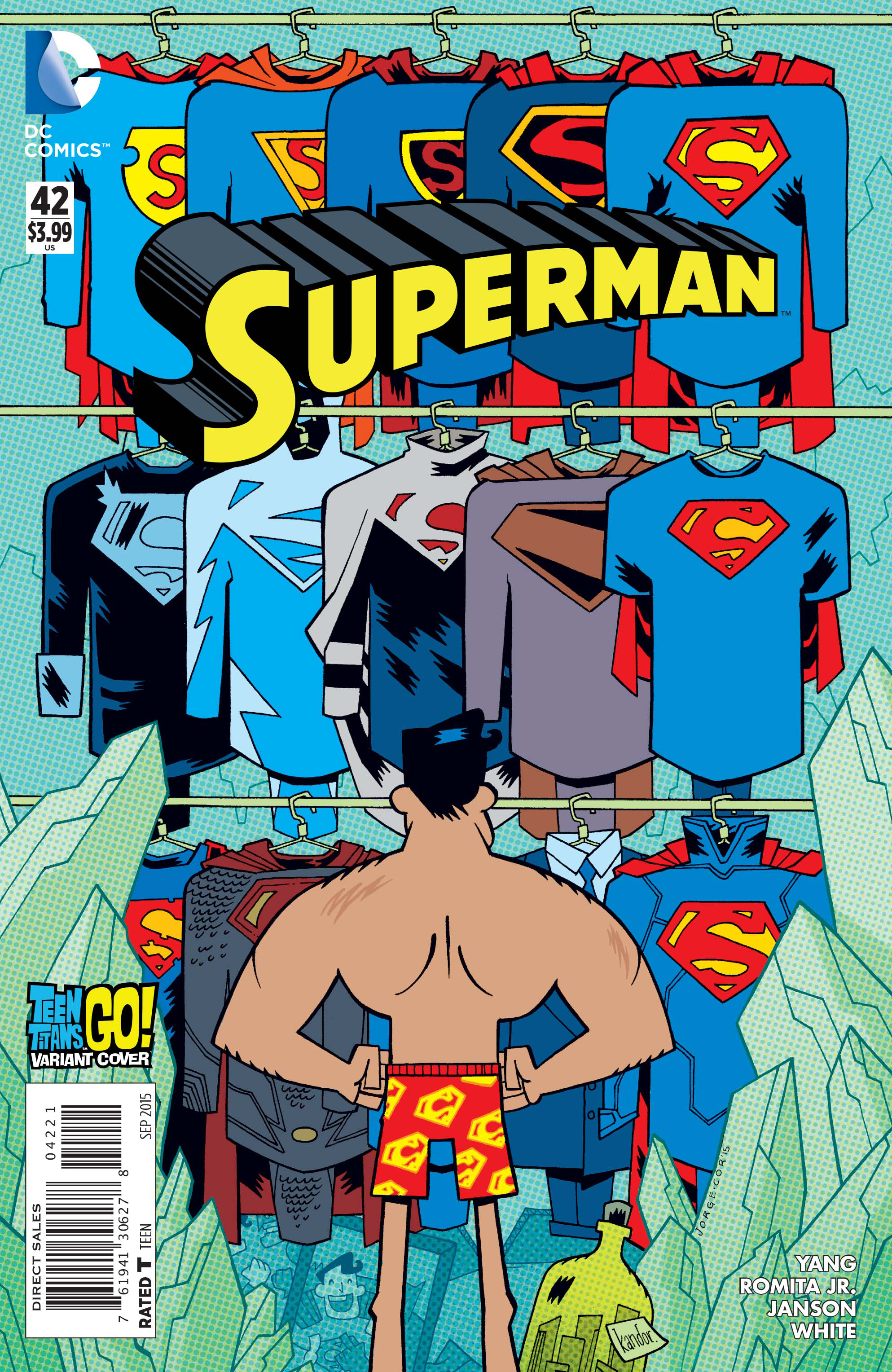 SUPERMAN #42 TEEN TITANS GO VAR ED