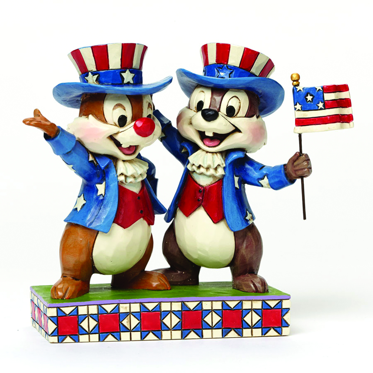 JUN152650 - DISNEY TRADITIONS PATRIOTIC CHIP & DALE FIG