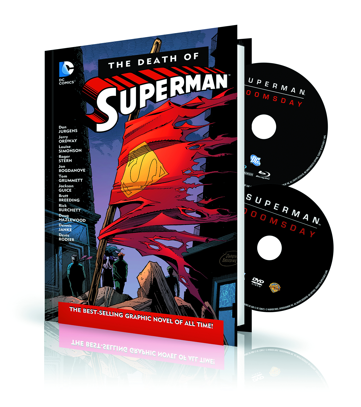 DEATH OF SUPERMAN HC DVD & BLU RAY SET