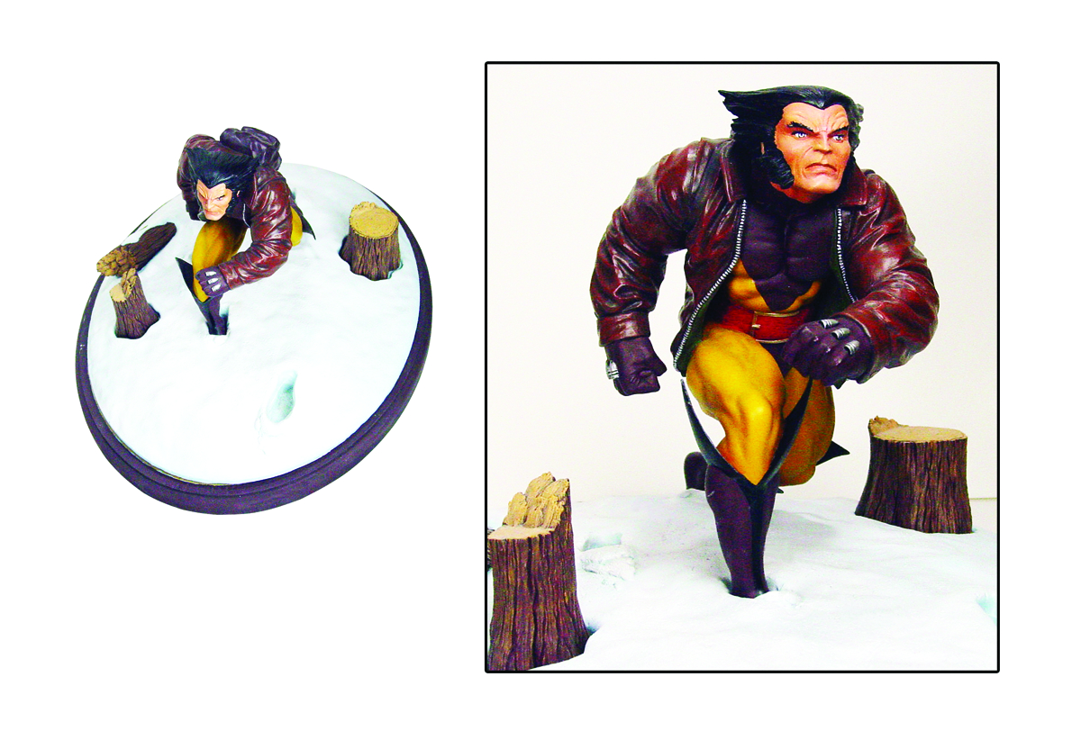 AUG152317 - MARVEL PREMIER WOLVERINE IN SNOW STATUE - Previews World