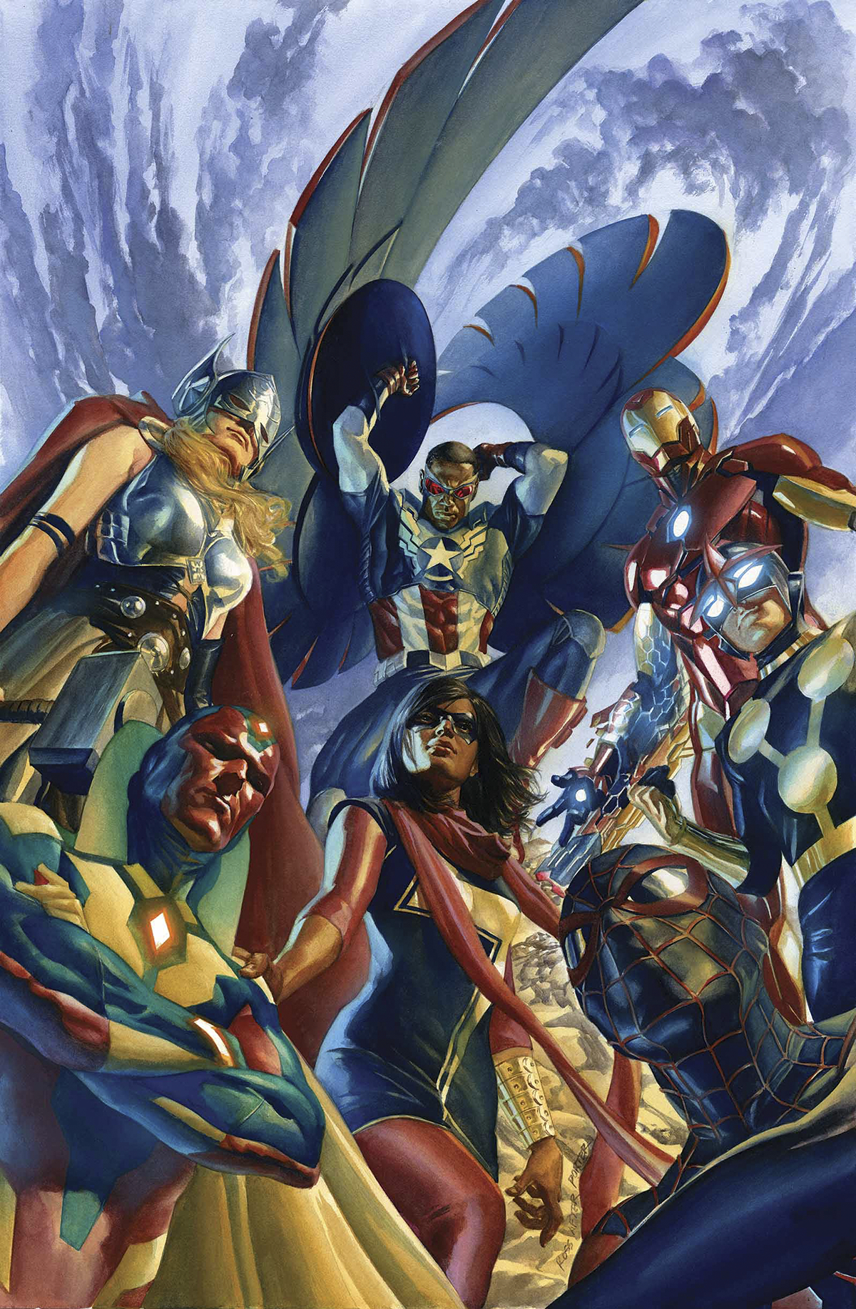 ALL NEW ALL DIFFERENT AVENGERS #1 BY ROSS POSTER