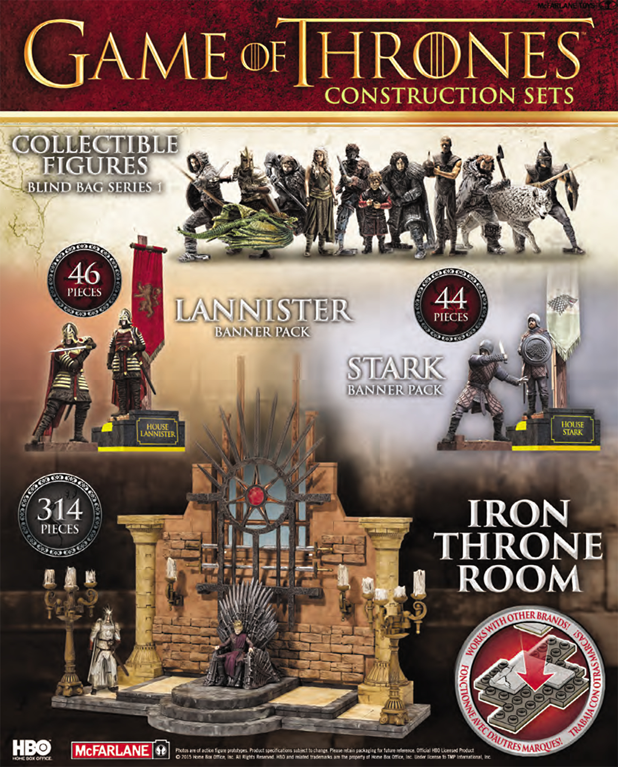 Game of Thrones Banner Pack Construction Set Lannister 