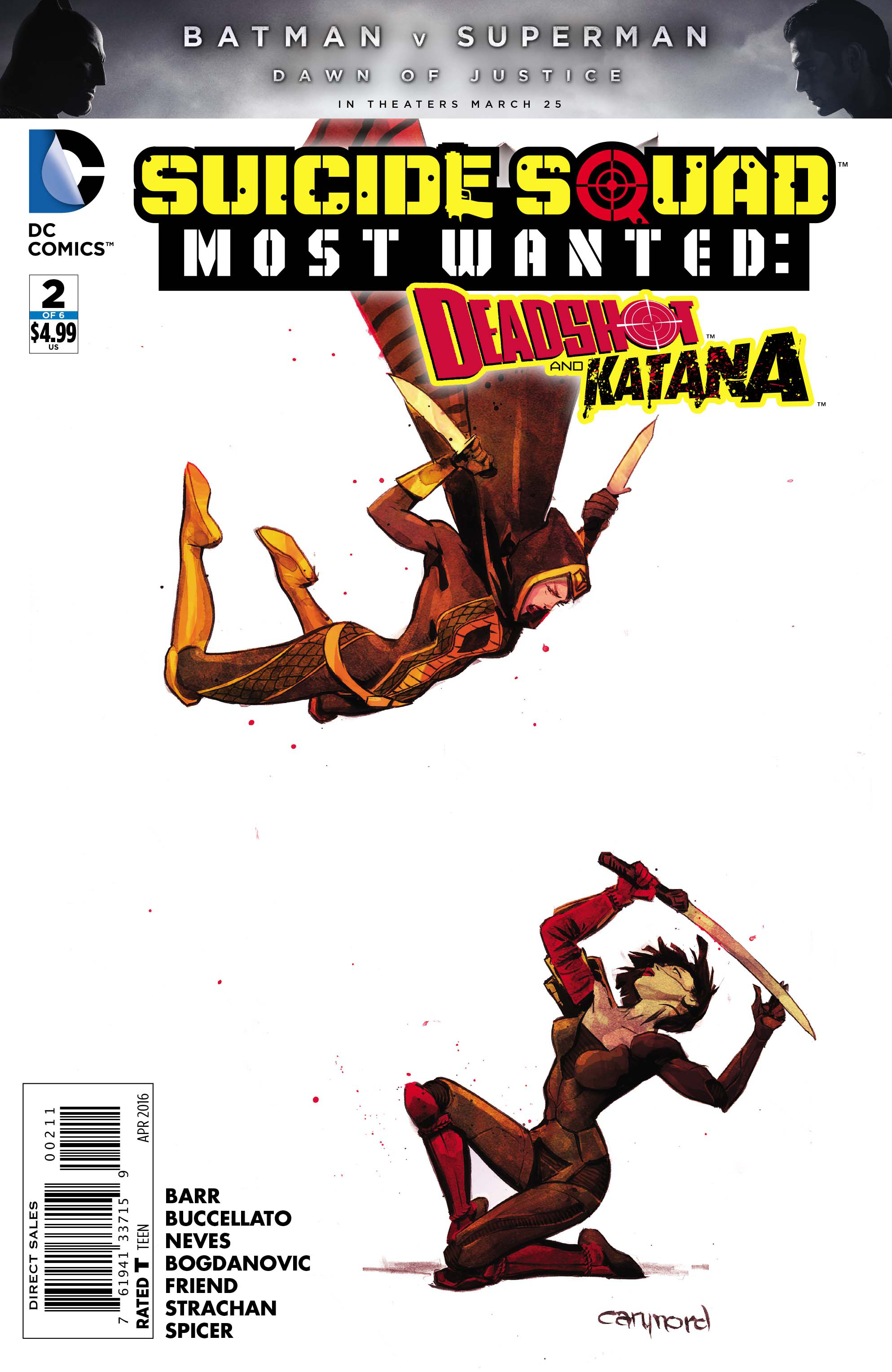 SUICIDE SQUAD MOST WANTED DEADSHOT KATANA #2 (OF 6)