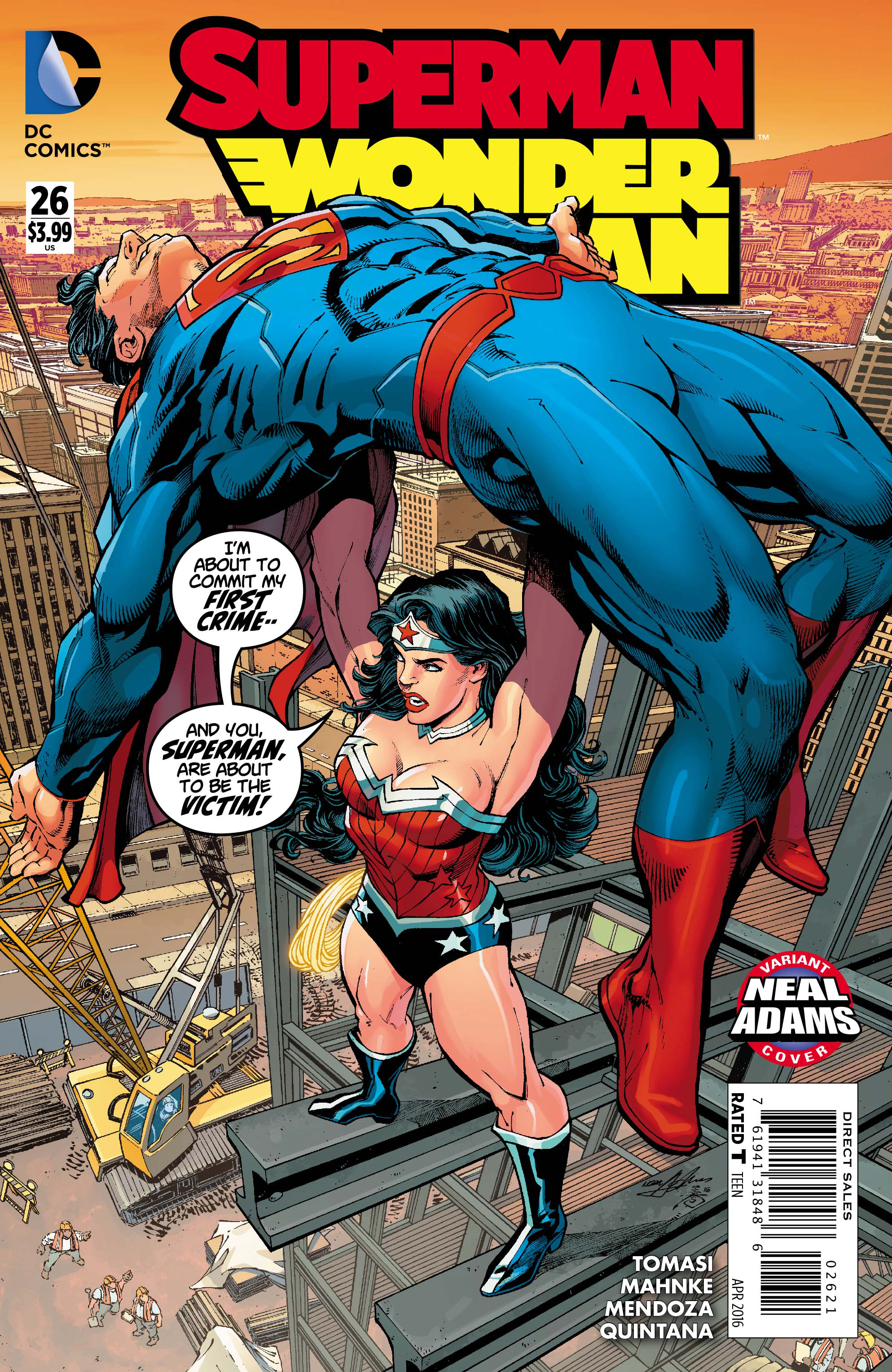 SUPERMAN WONDER WOMAN #26 NEAL ADAMS VAR ED