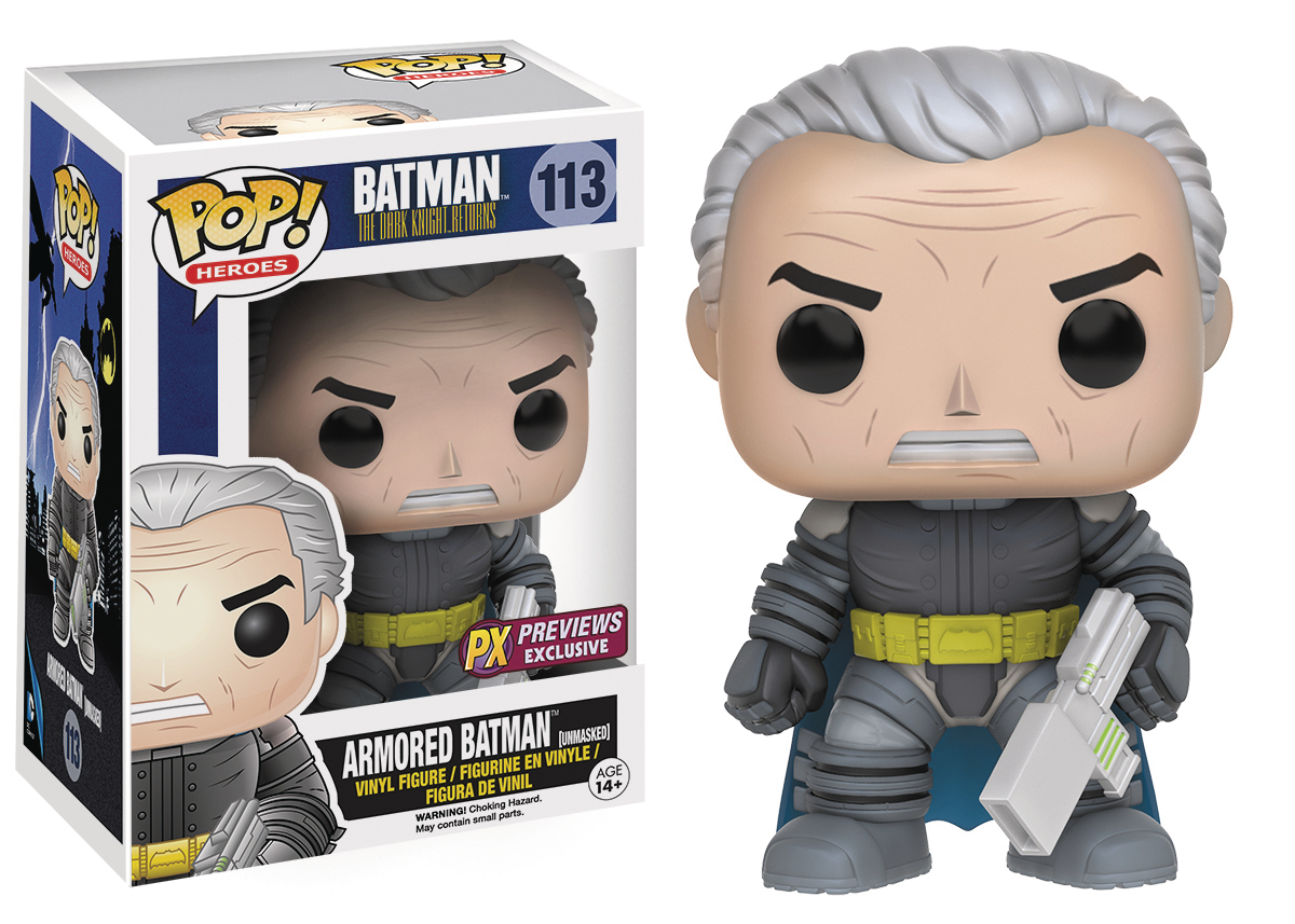 POP DC HEROES DKR UNMASKED ARMORED BATMAN PX VINYL FIG