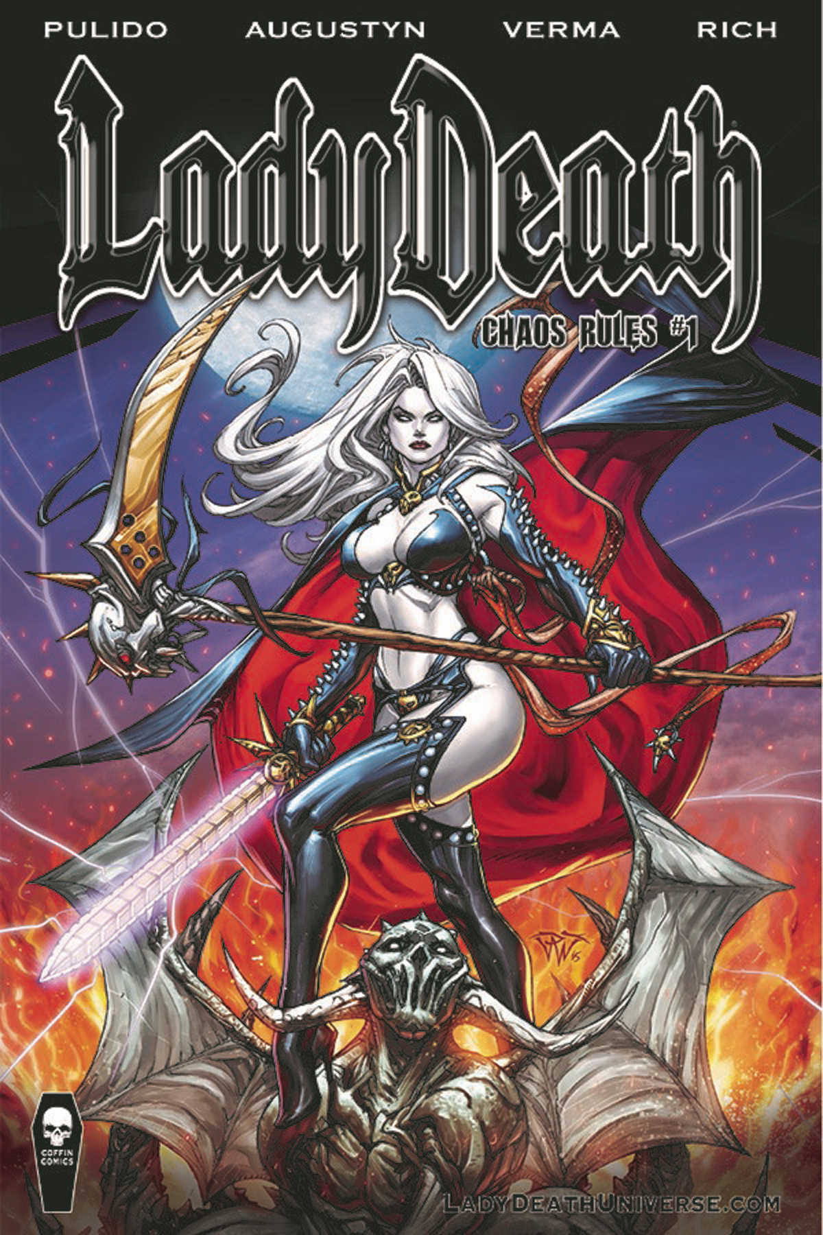 FEB161332 - LADY DEATH CHAOS RULES #1 REG CVR (MR) - Previews World