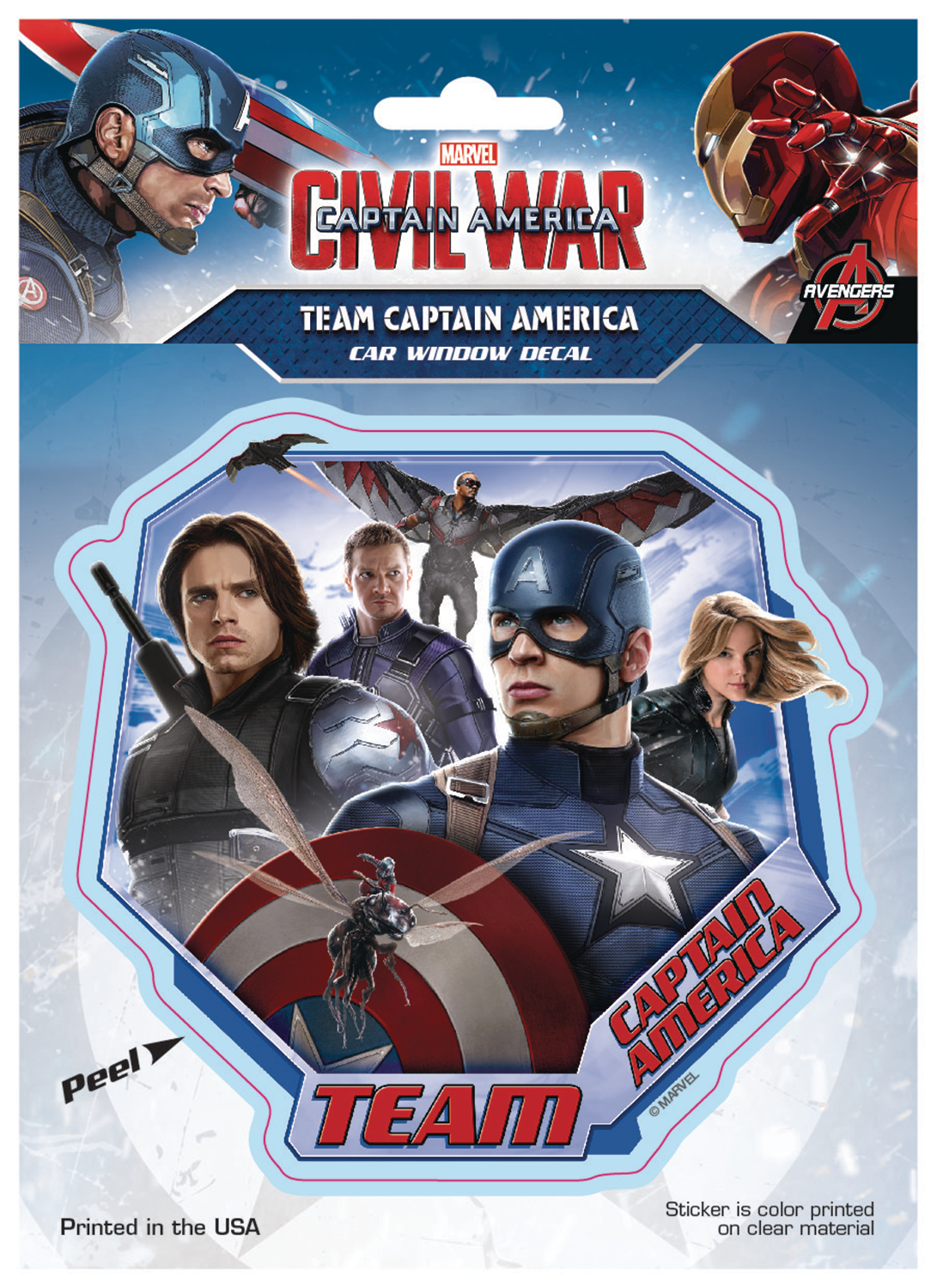 Tochi boom Gooey Vast en zeker FEB168142 - CAPTAIN AMERICA CIVIL WAR TEAM CAP DECAL - Previews World