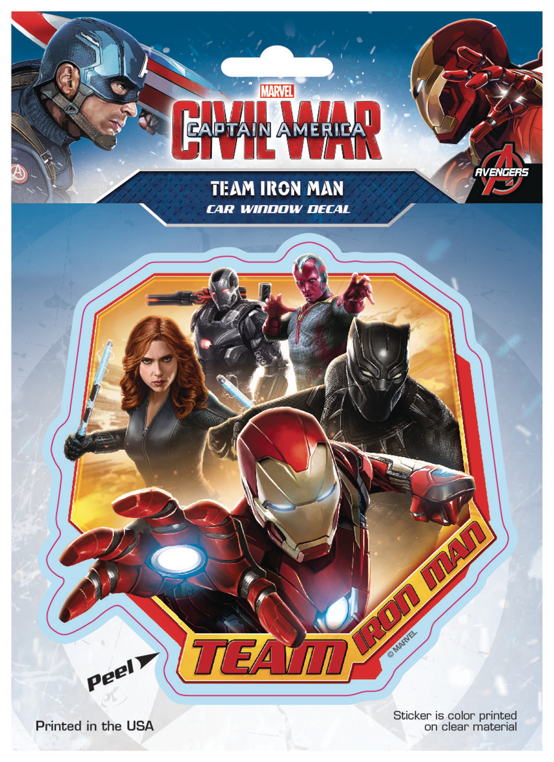 ventilator Indirect Zonder FEB168143 - CAPTAIN AMERICA CIVIL WAR TEAM IRON MAN DECAL - Previews World